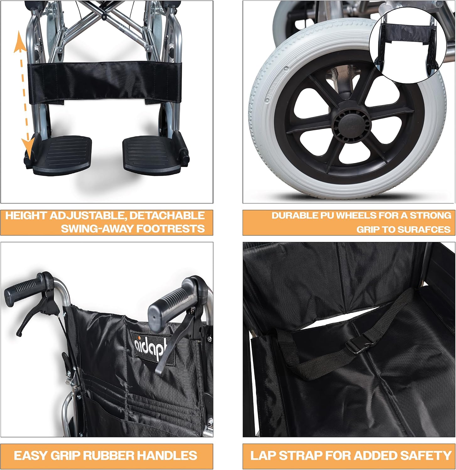 The York Attendant Propelled Transit Chair - VA173