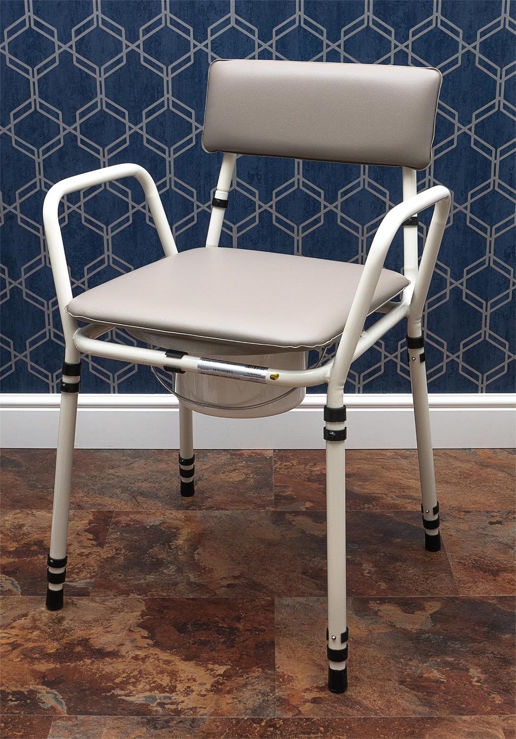 Aidapt Height Adjustable Stacking Commode Chair Flat Pack - VR161G