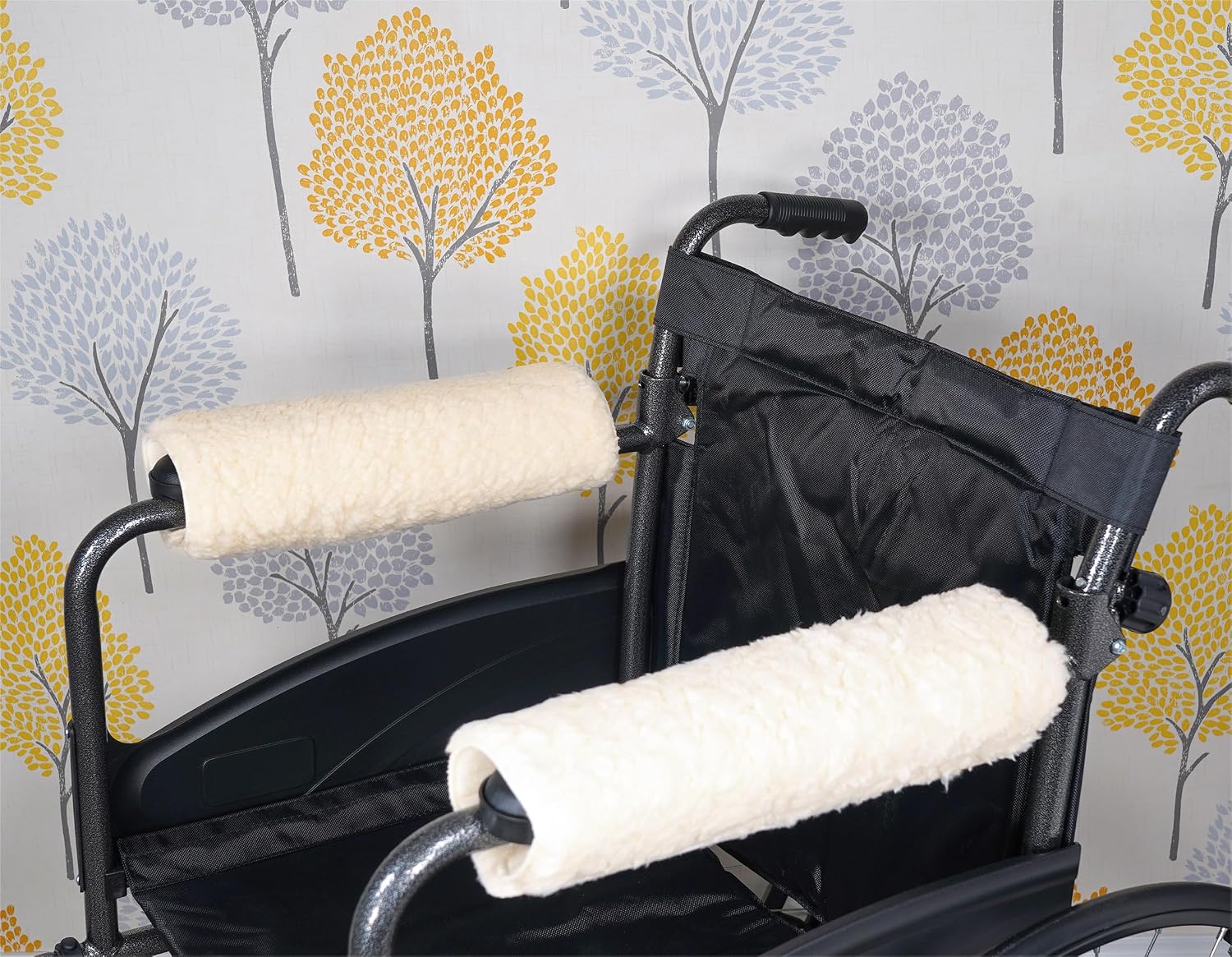 Aidapt Padded Armrests With Fleece Covers for Wheelchairs - VA136SE