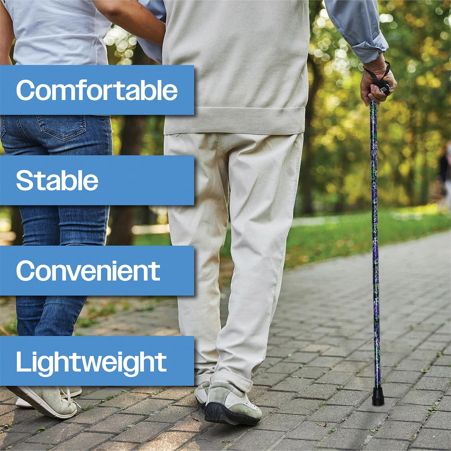 2 Pack Floral Folding Walking Sticks - VP155FG