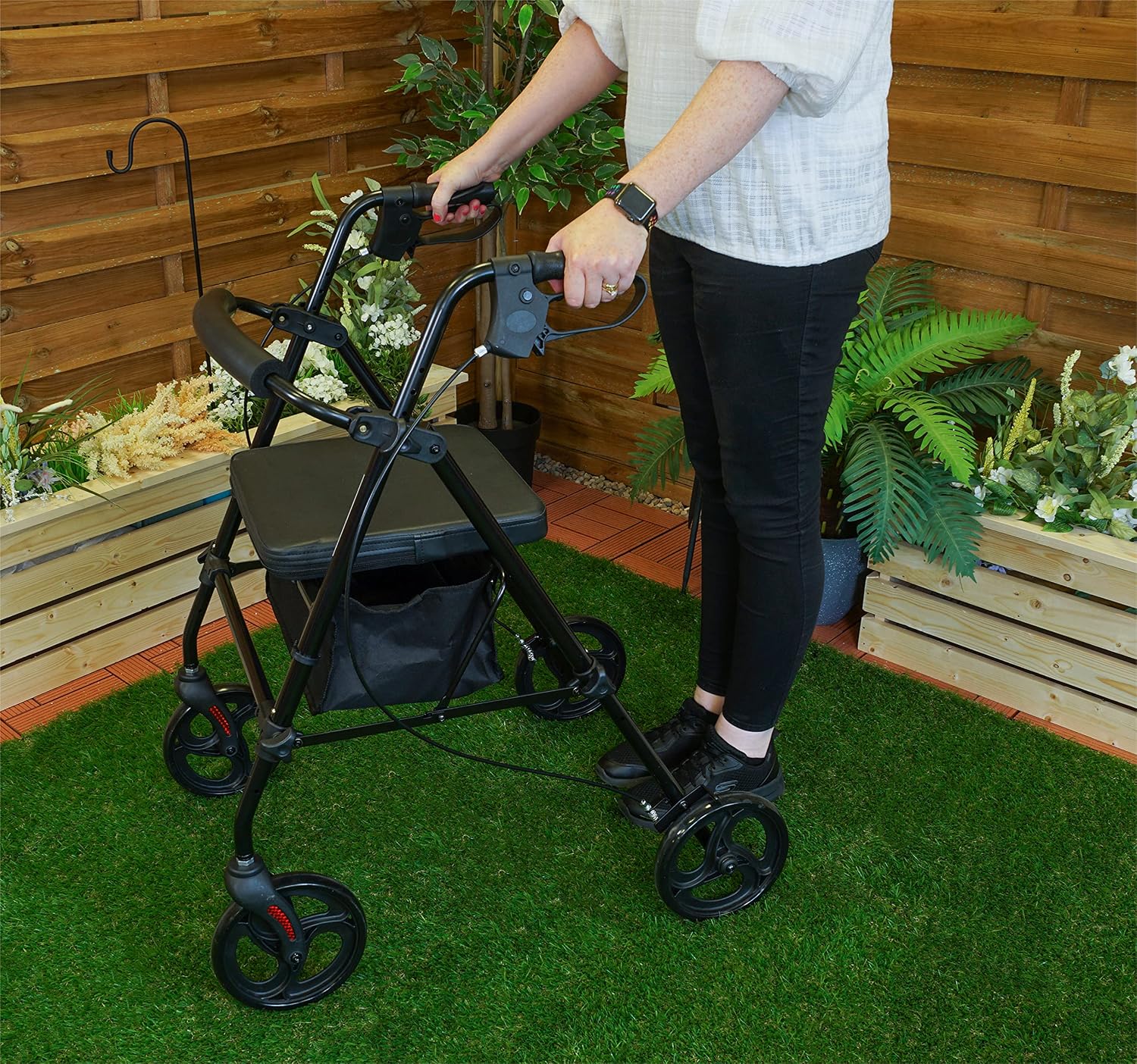 Lightweight Four Wheeled Rollator - 8