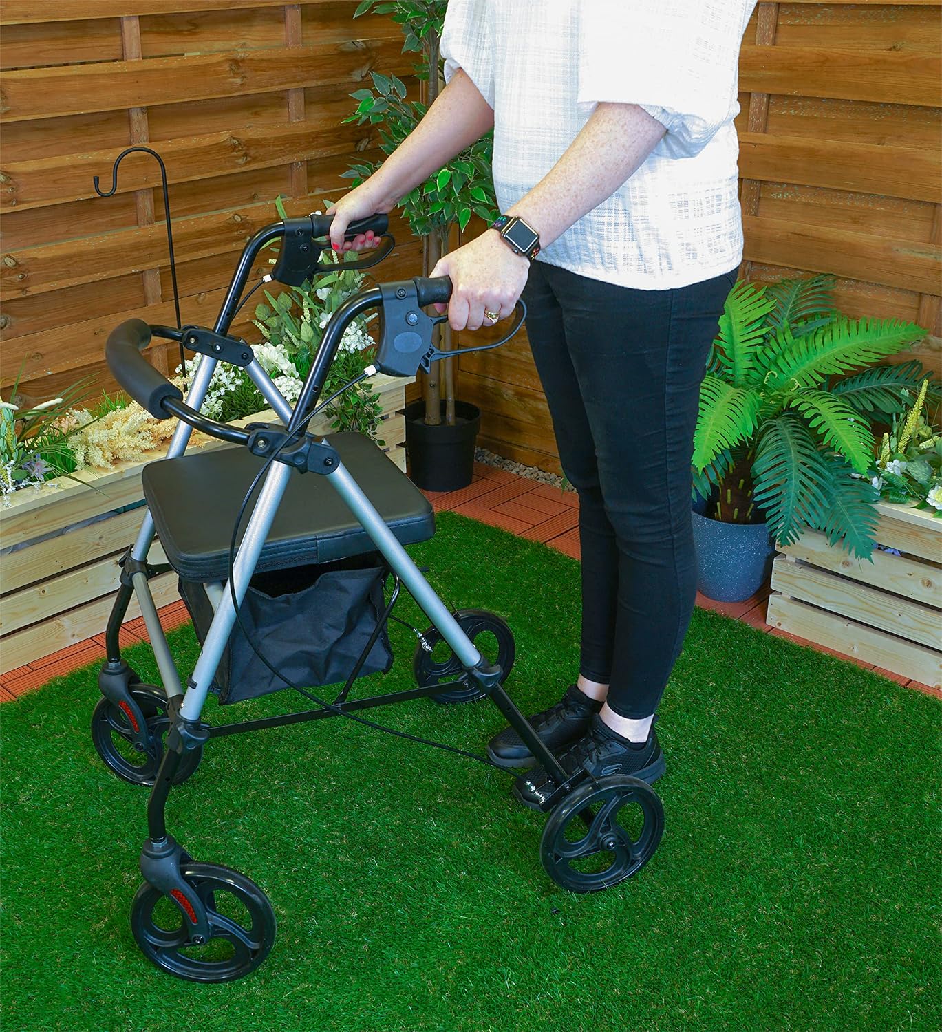 Lightweight Four Wheeled Rollator - 8