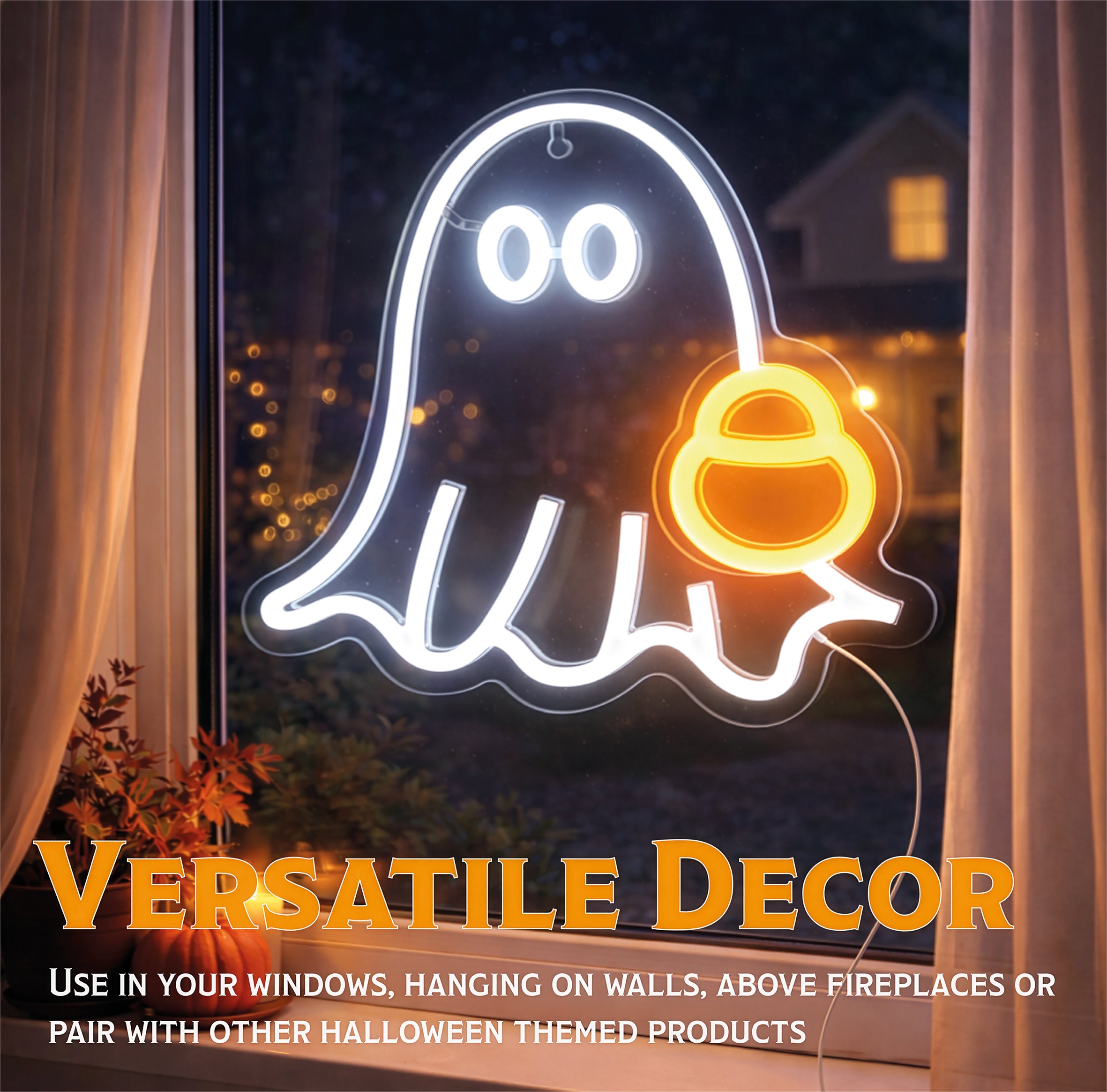 Fxlab Ghost Silhouette Neon Light Indoor USB Decoration