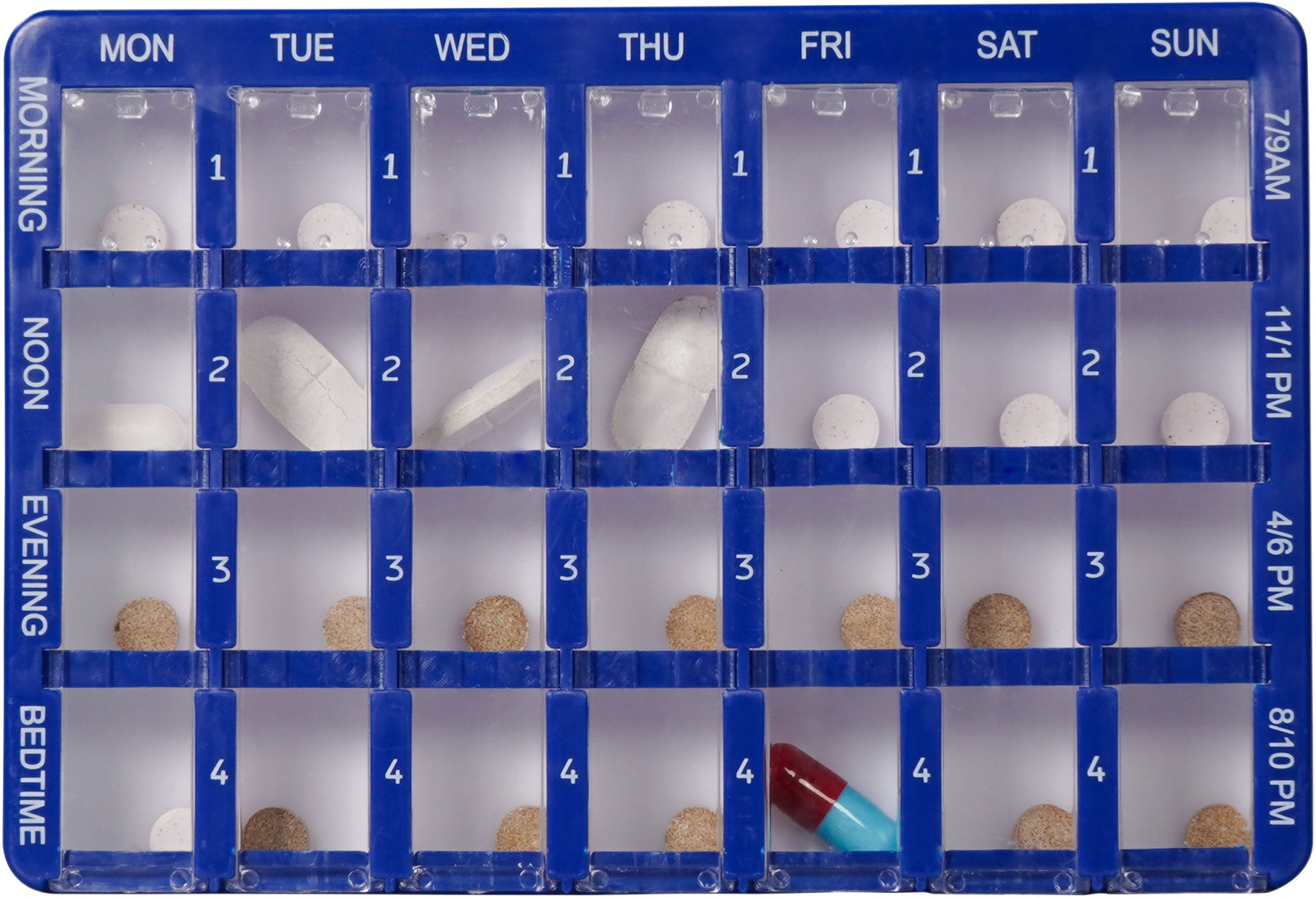 Weekly 28 Compartment Pill Box - VM931AG