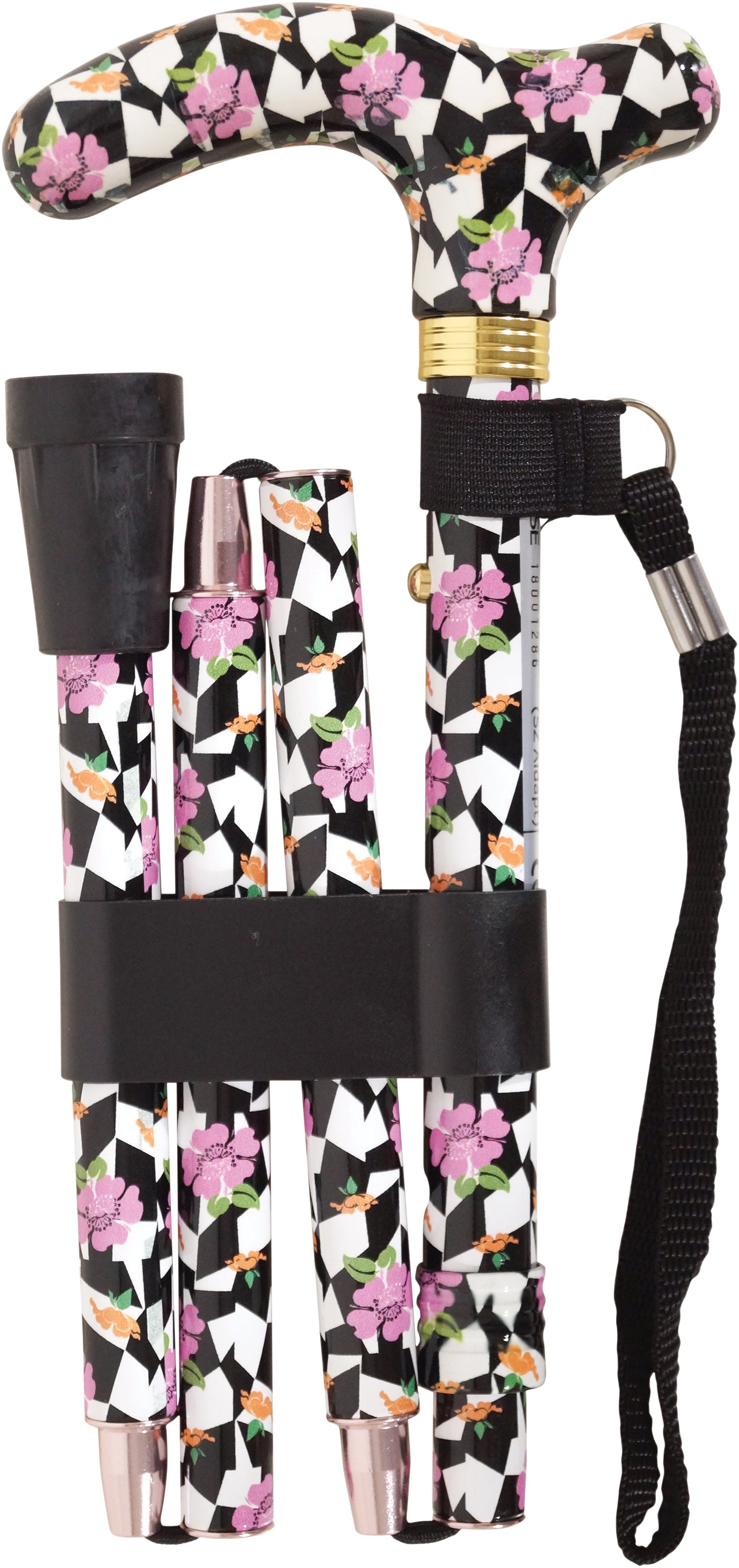 Deluxe Folding Walking Cane - VP155TKD