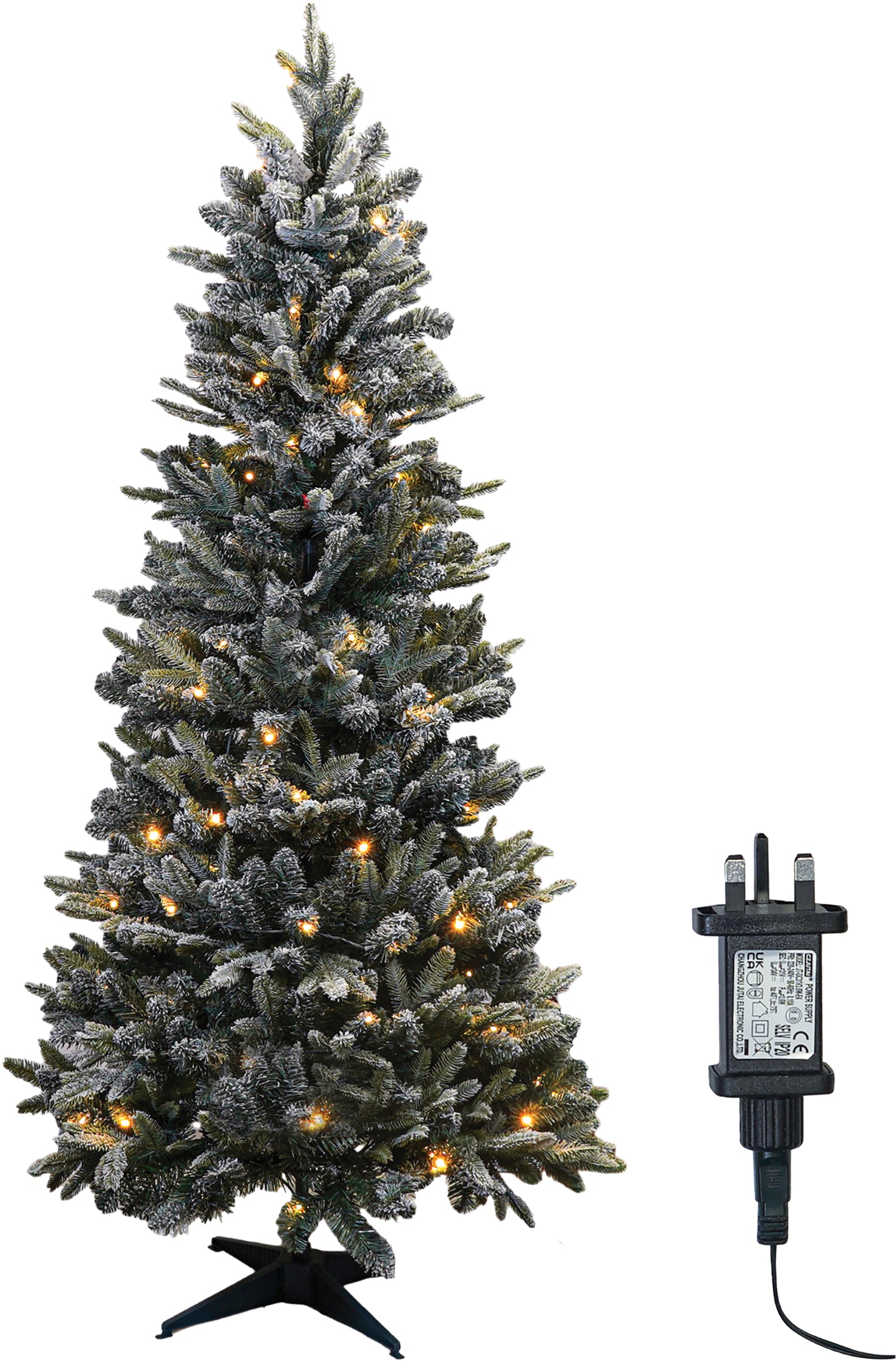 Xmas Haus Pop-Up Pine Effect Pre Lit Christmas Tree with Timer Power Supply