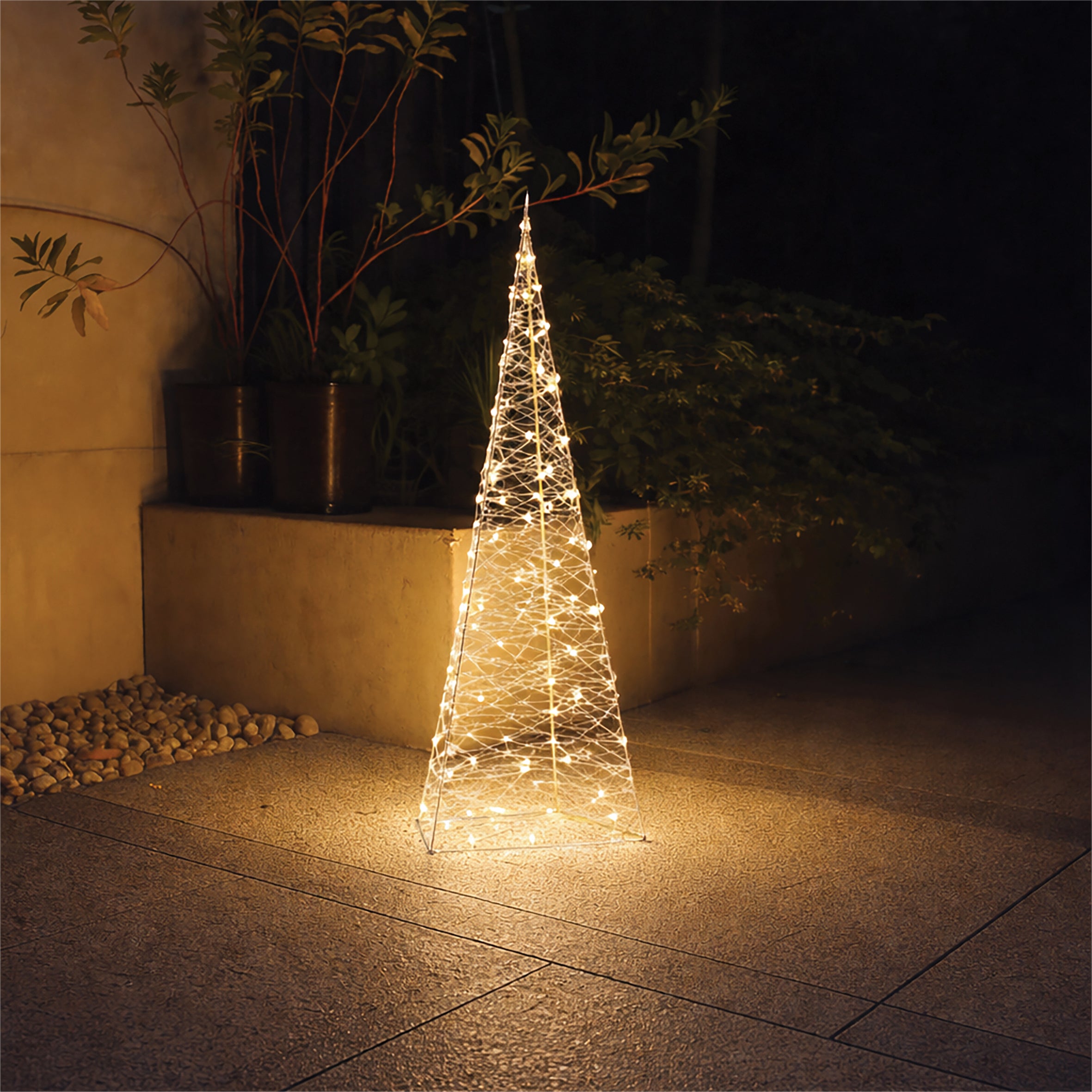 Xmas Haus 65.5CM FestiveChristmas Pyramid-Shaped LED Christmas Tower