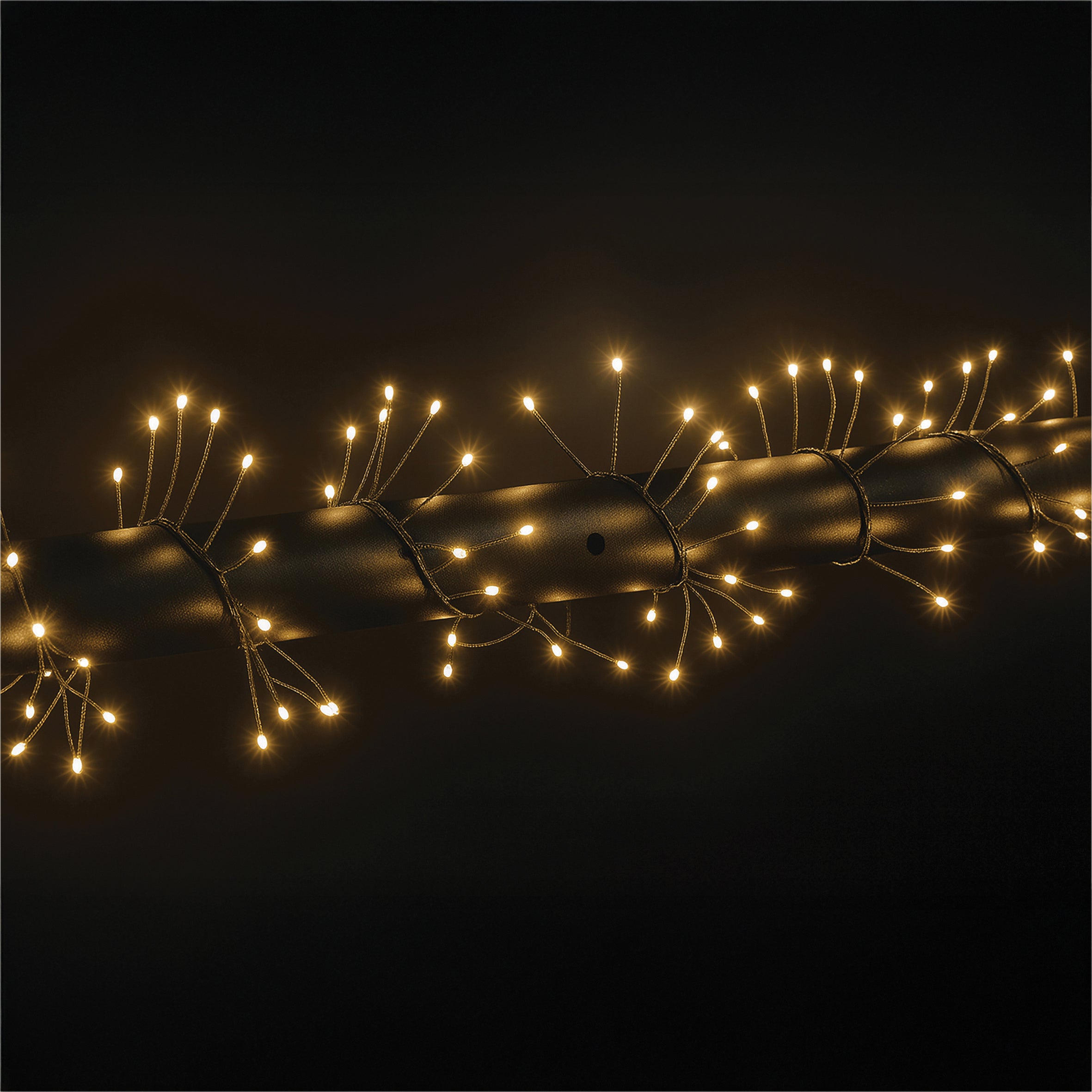 Xmas Haus Warm White Multifunction Micro LED Green Wire Cluster Lights