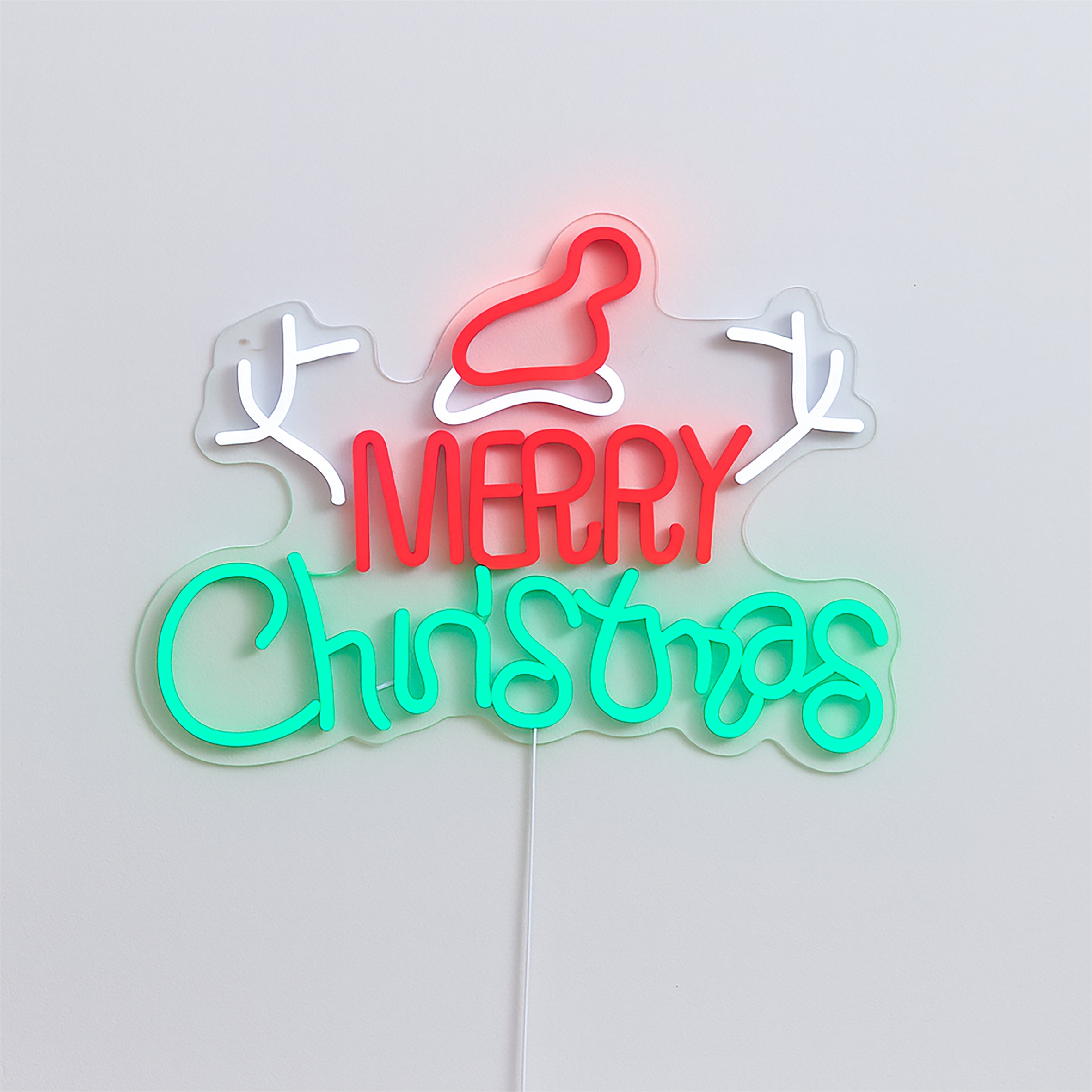 Xmas Haus Silhouette Neon Light USB LED Christmas Decoration