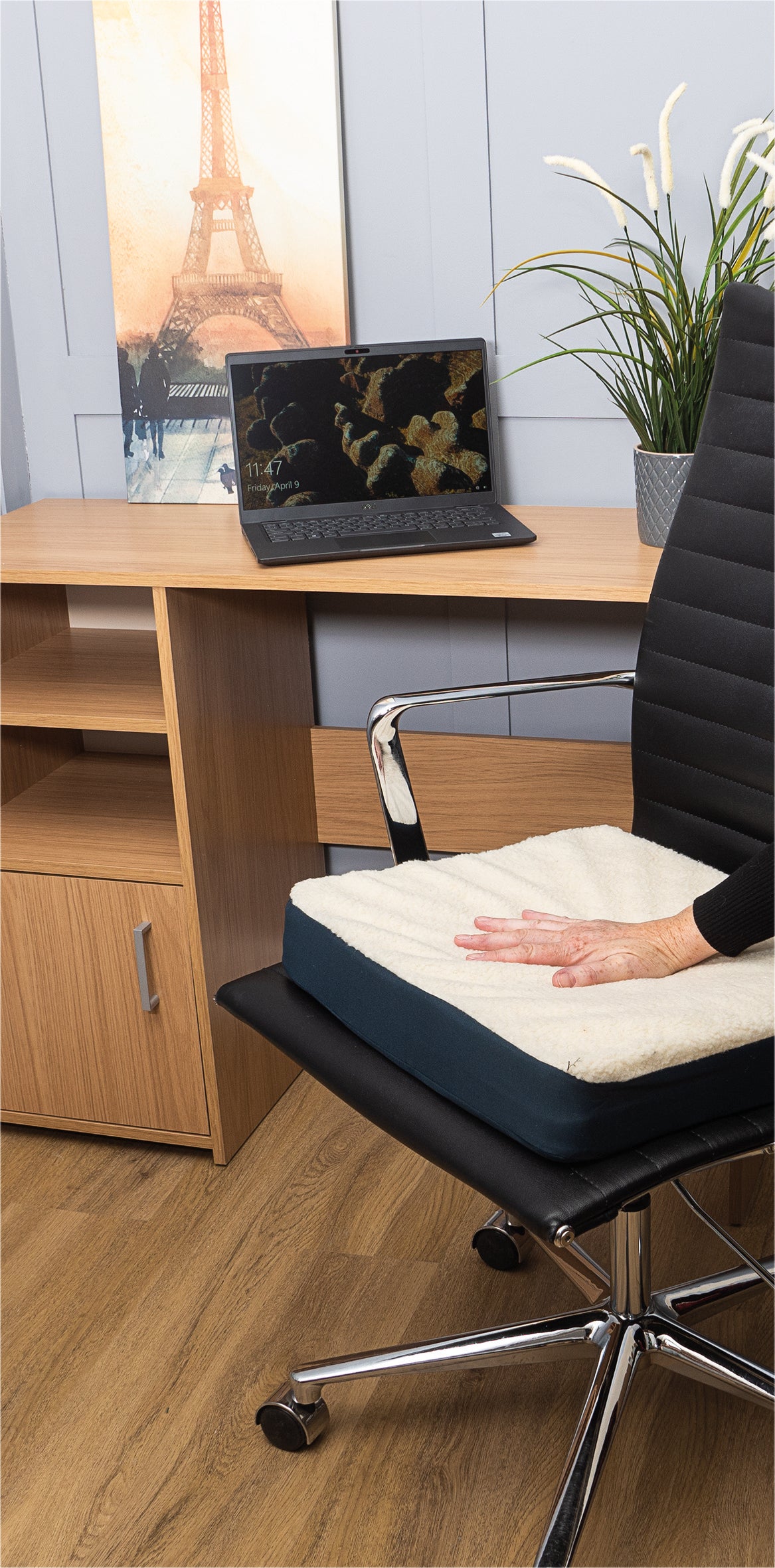 Fleece Wheelchair Comfort Cushion  - VA126SBA
