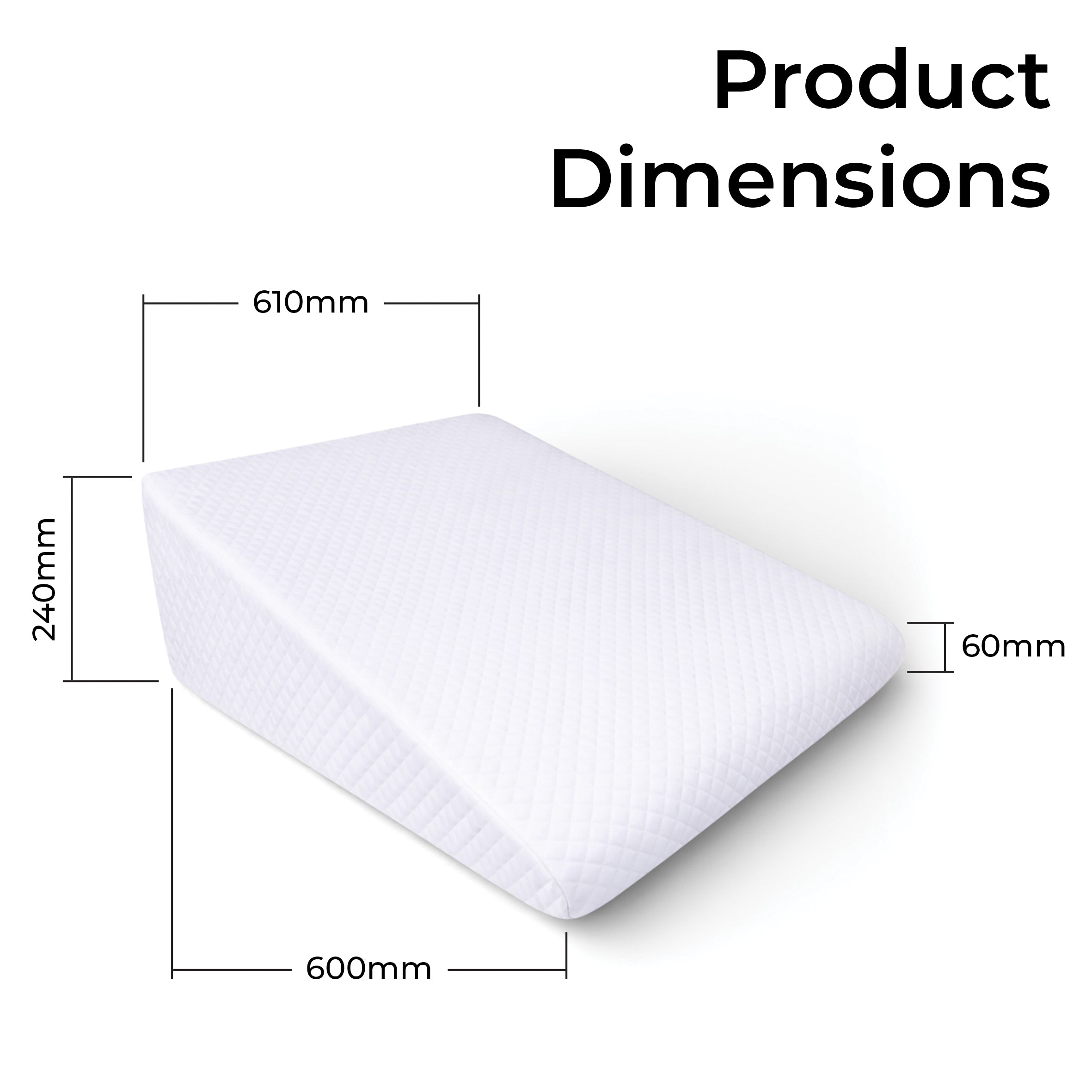 Bed Wedge Pillow with Cooling Gel Layer - VG884C