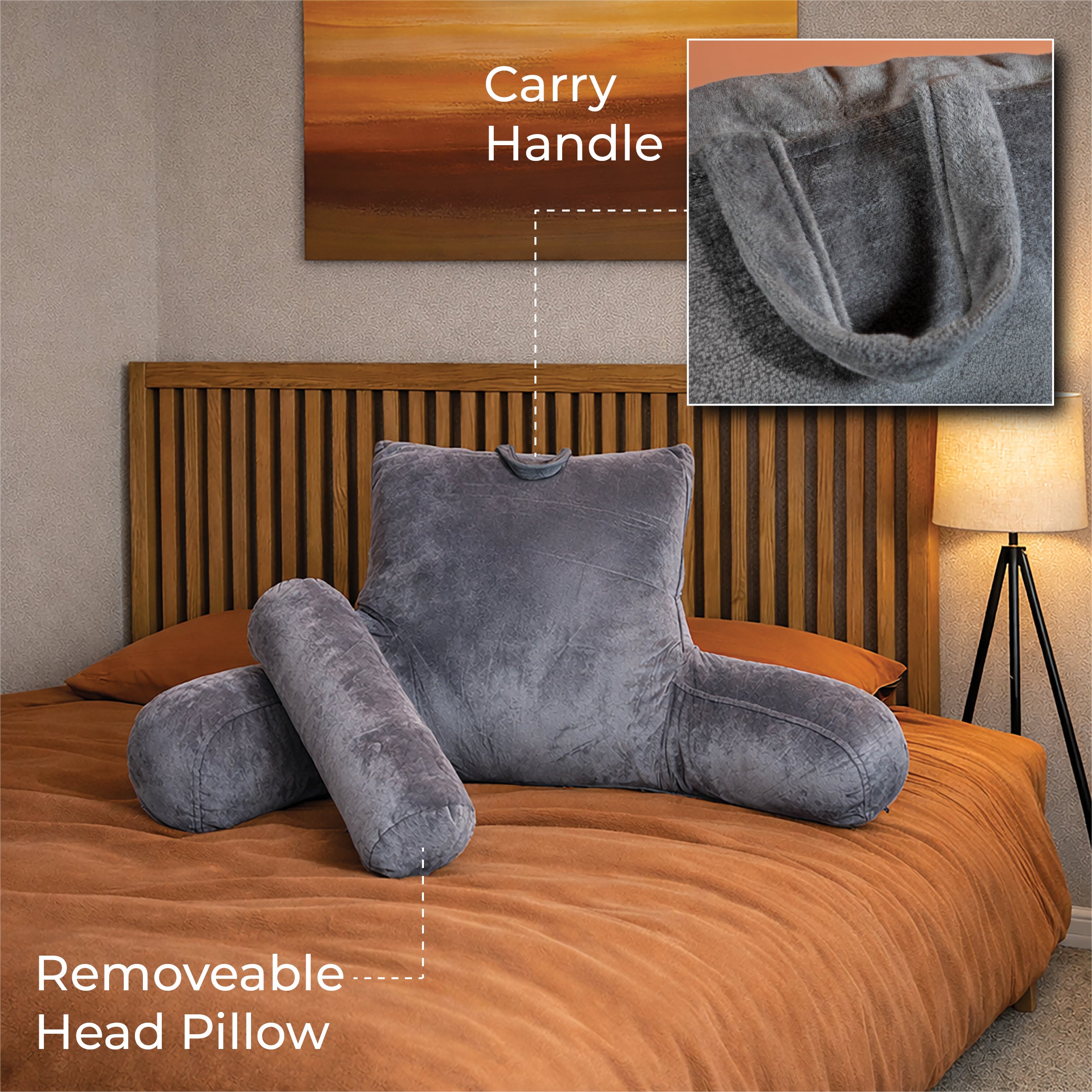 Reading Pillow with Head Rest and Back Support - VG884F