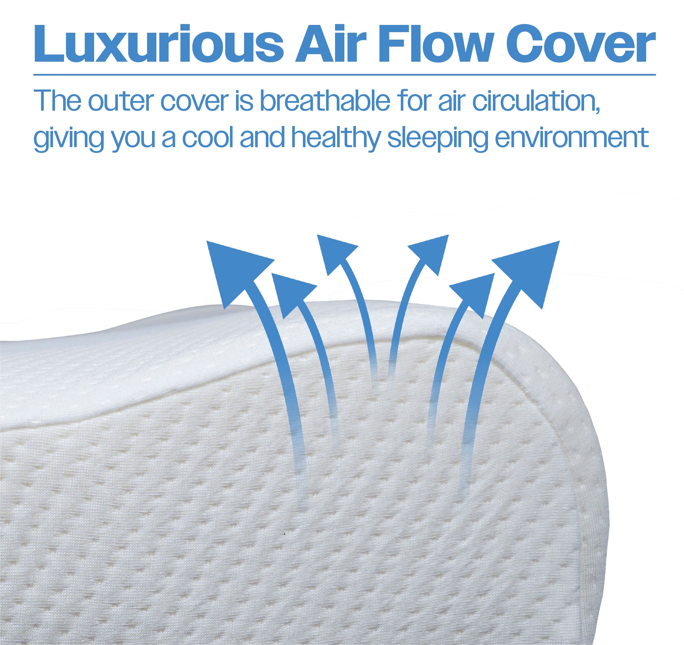 Cooling Gel Comfort Memory Foam Contour Pillow with Removable Soft Air Knit Fabric - VG887E