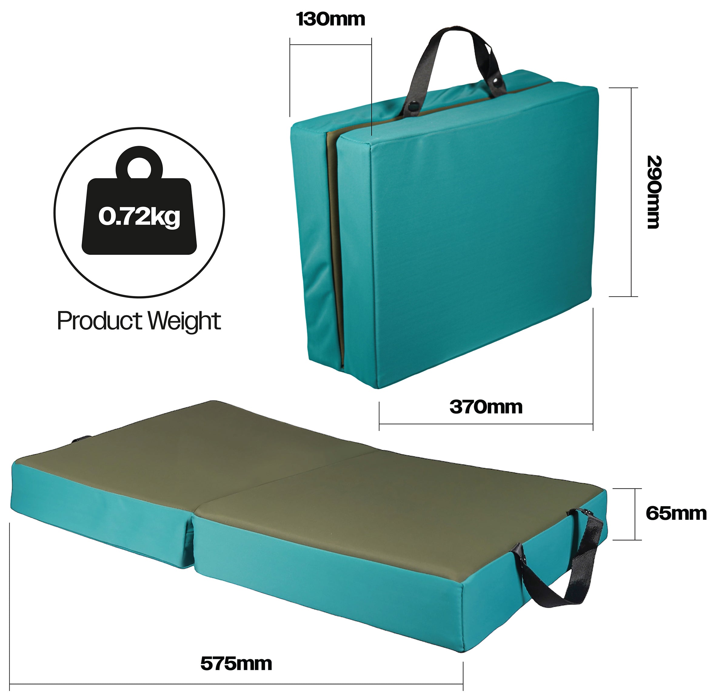 Water Resistant Memory Foam Folding Kneeler Cushion - VL131