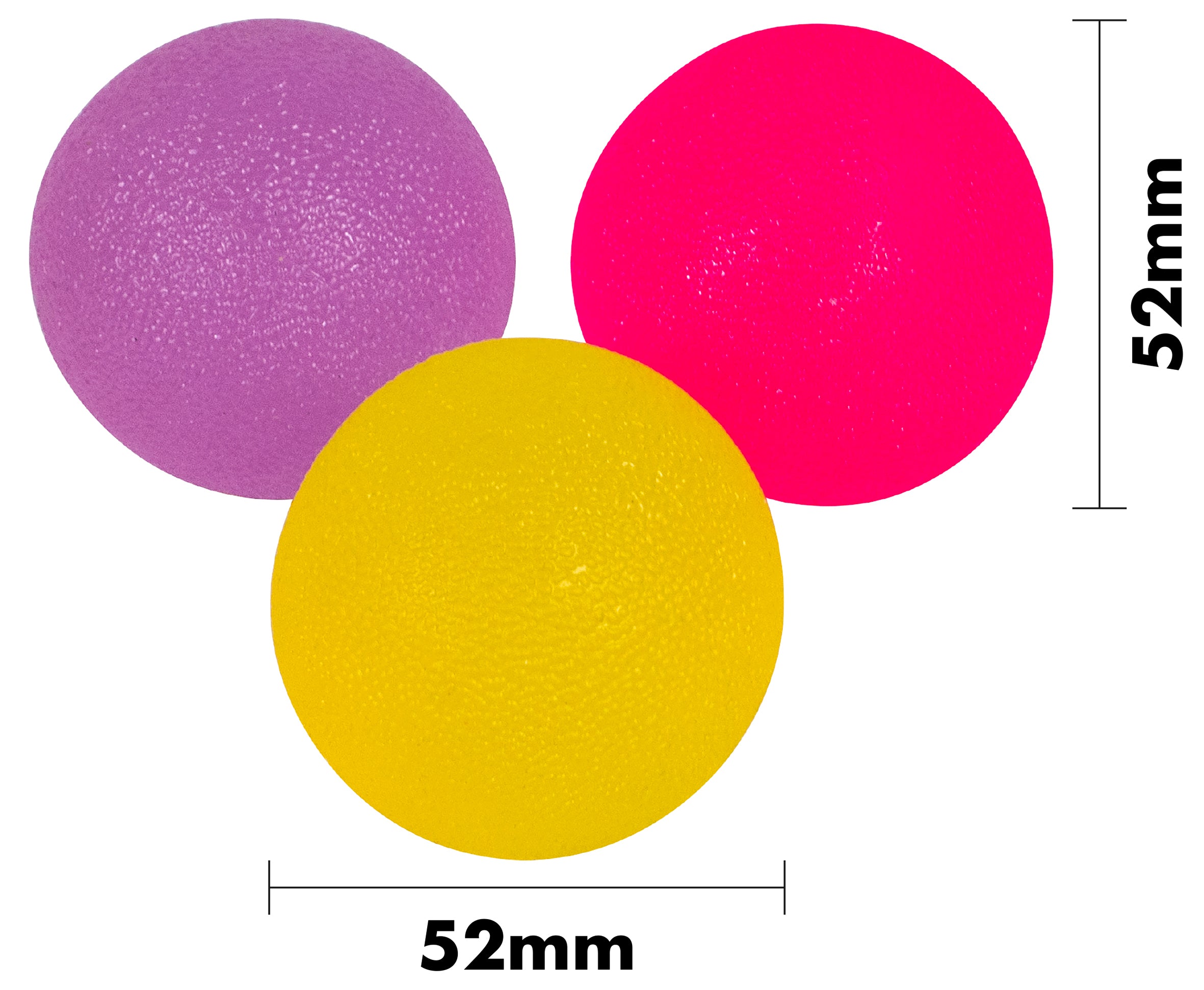 Hand Exercise Stress Relief Balls Round Shape Pack of 3 - VM708F