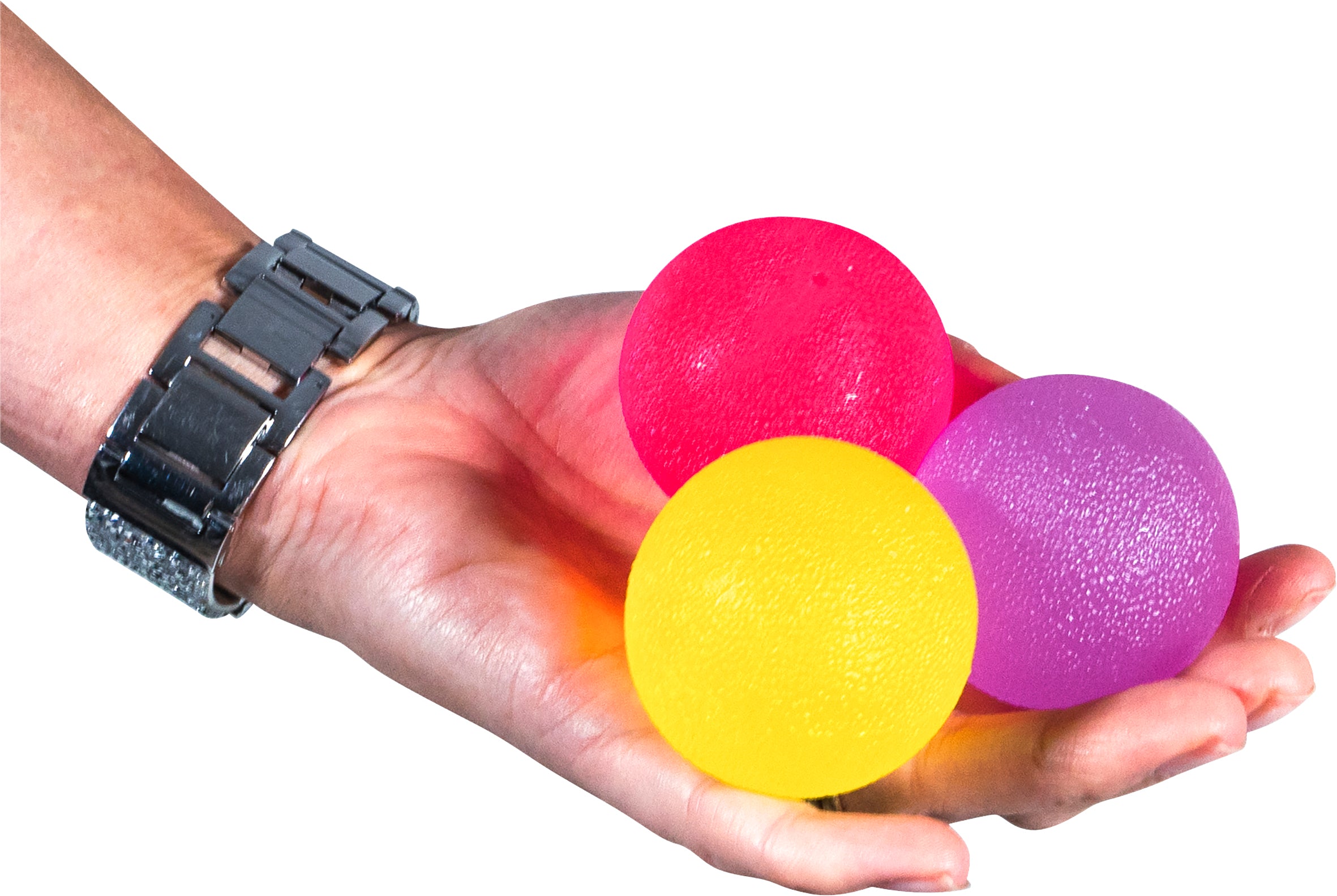 Hand Exercise Stress Relief Balls Round Shape Pack of 3 - VM708F