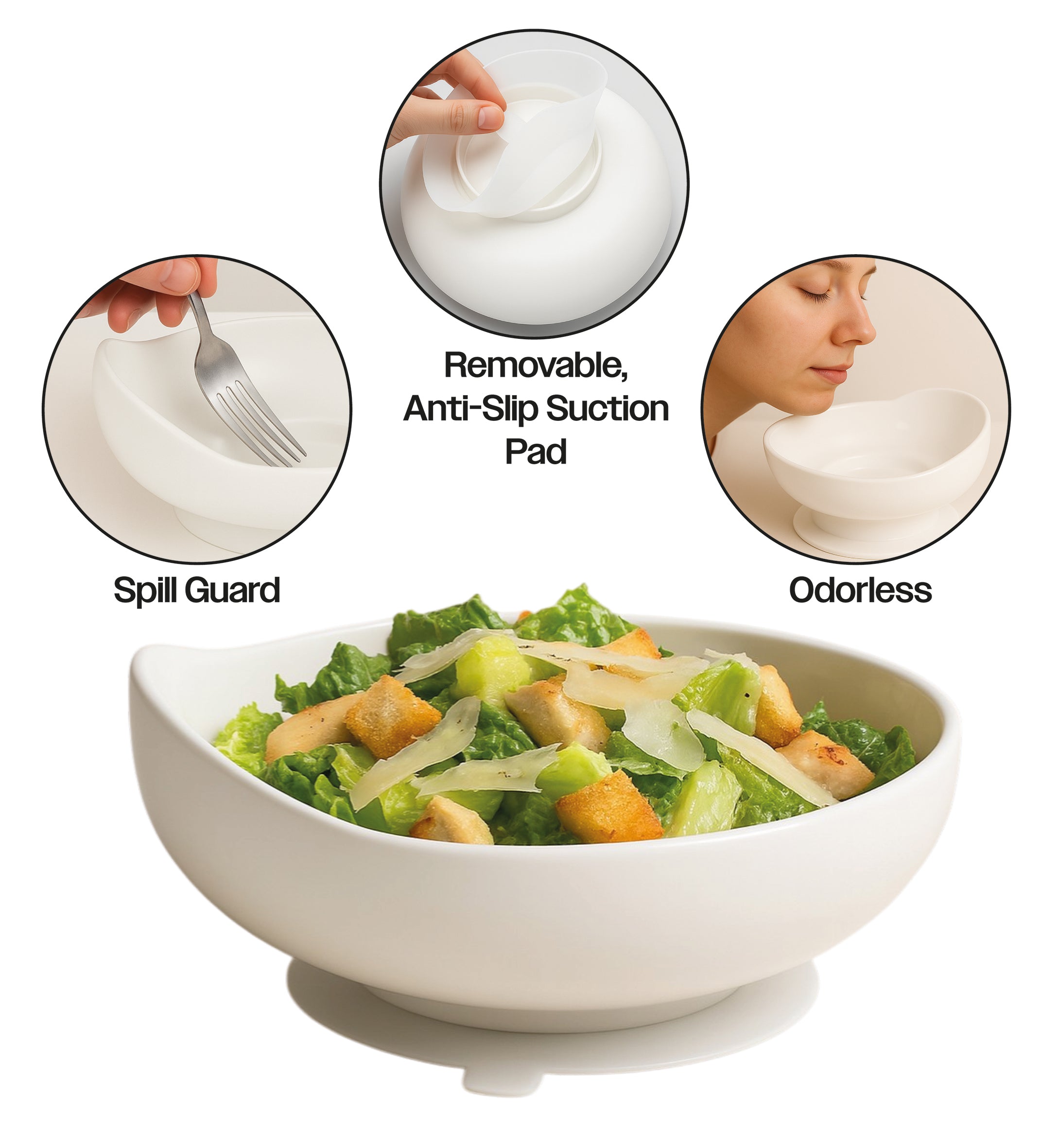 Scooper Dish With Suction Base - VM903A
