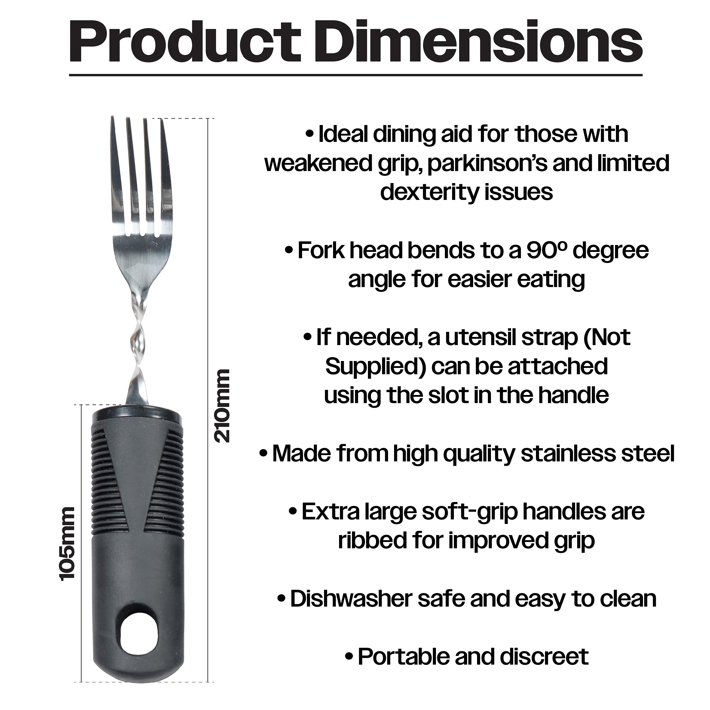 Large Handled Bendable Fork - VM911T