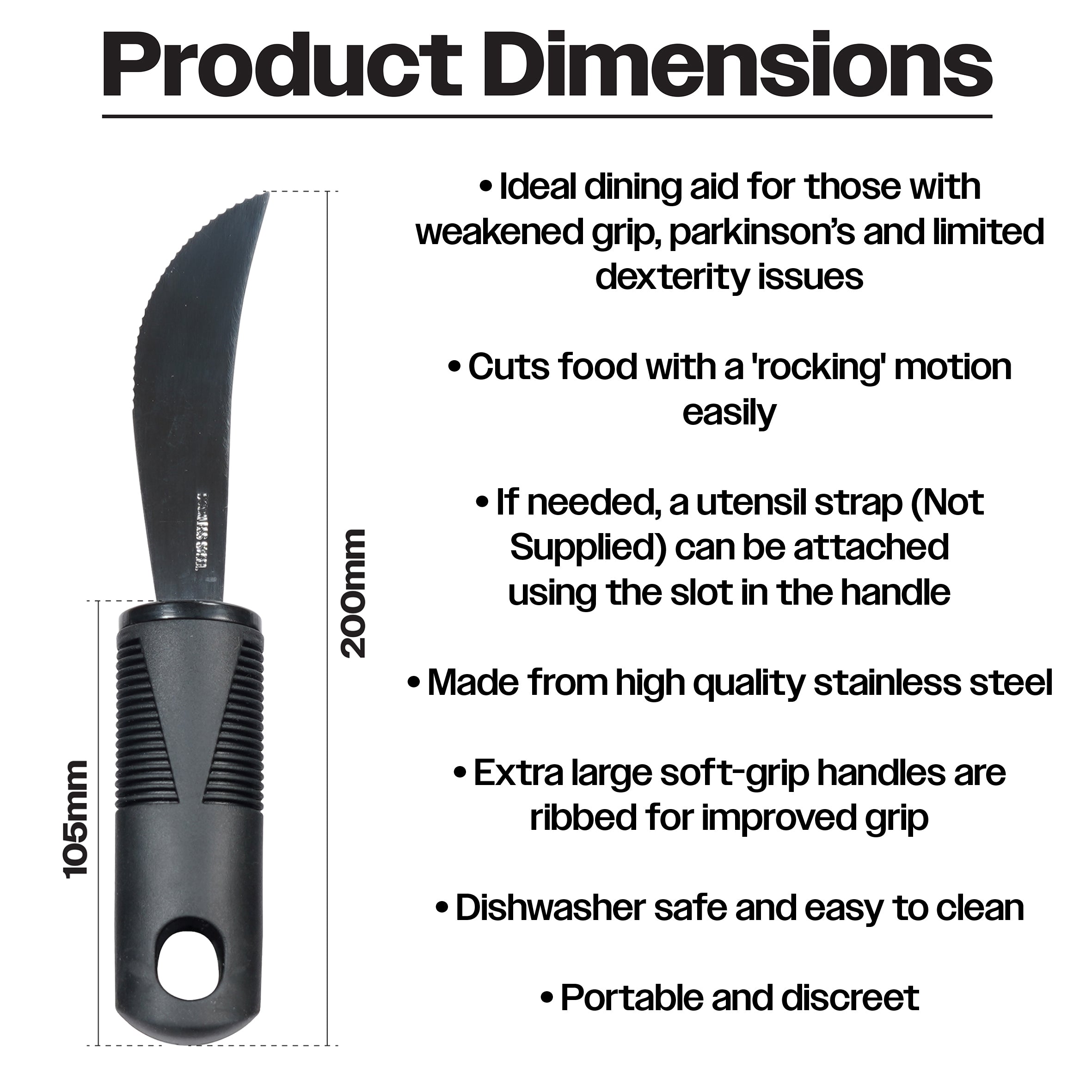 Large Handled Rocker Knife - VM912T