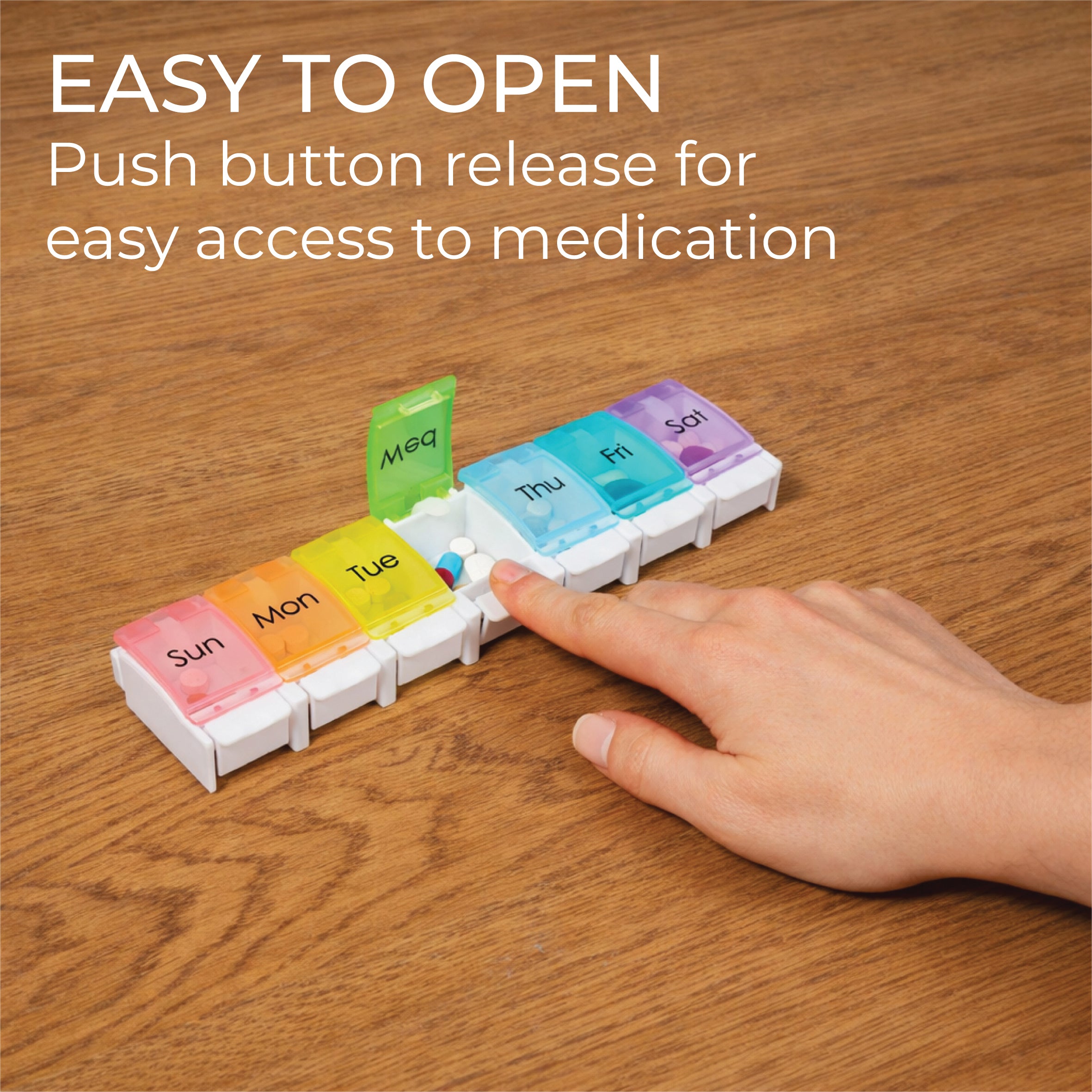 Push Button Weekly Pill Dispenser - VM930AC