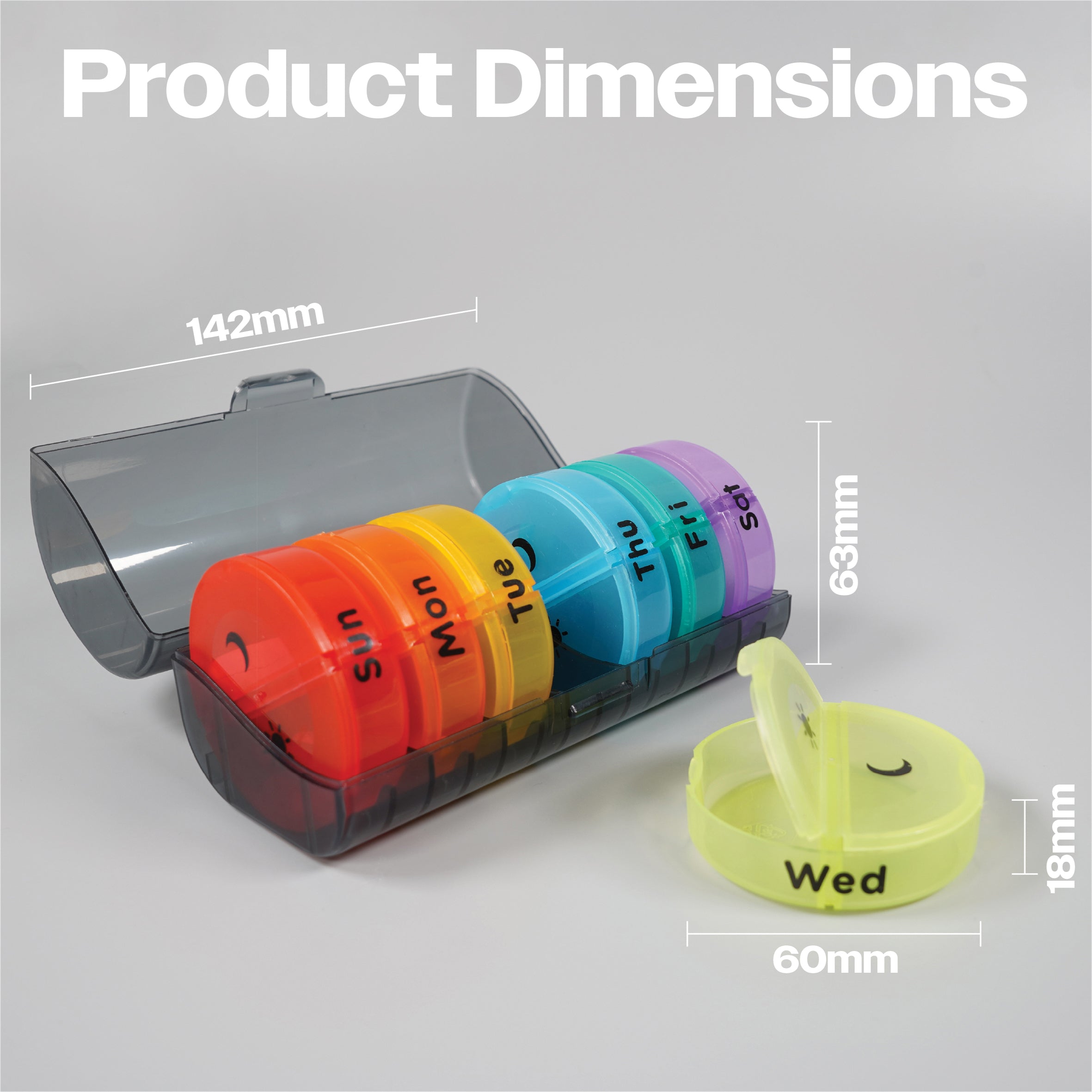 7 Day Pill Box with Case - VM930AD