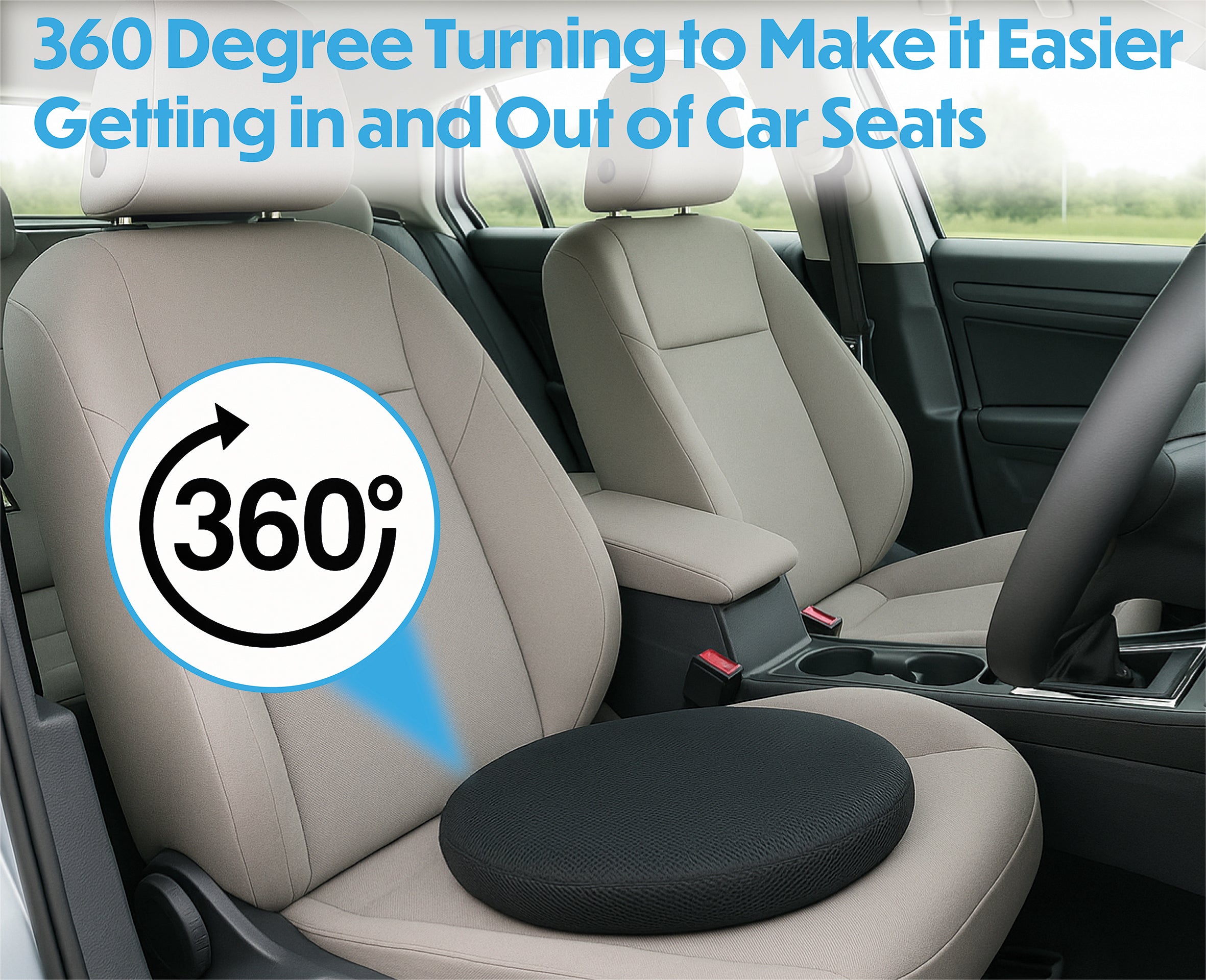 Swivel Seat Cushion With Cooling Gel Layer - VM933BA