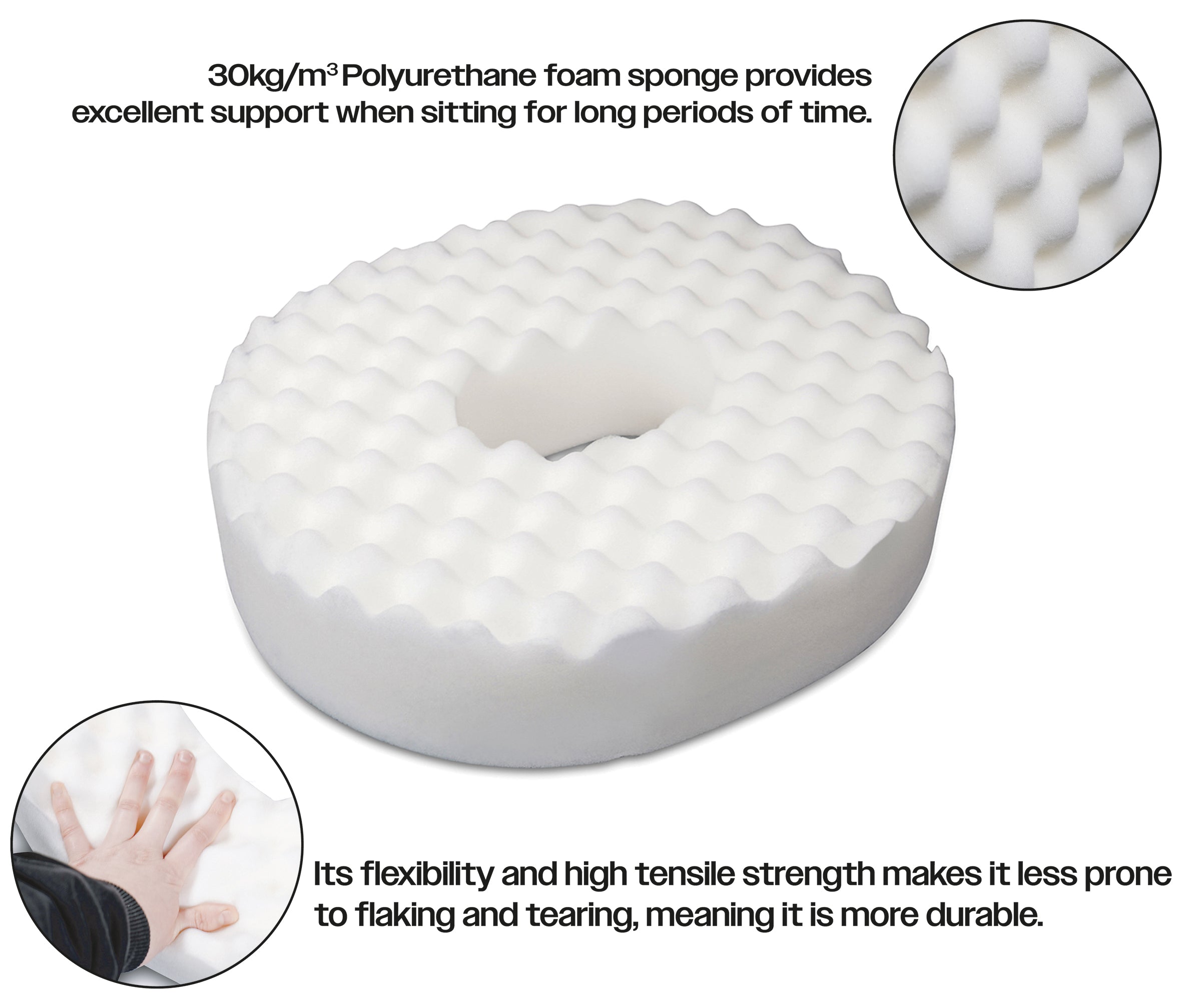 Oval Shaped Donut Support Cushion - VM934E