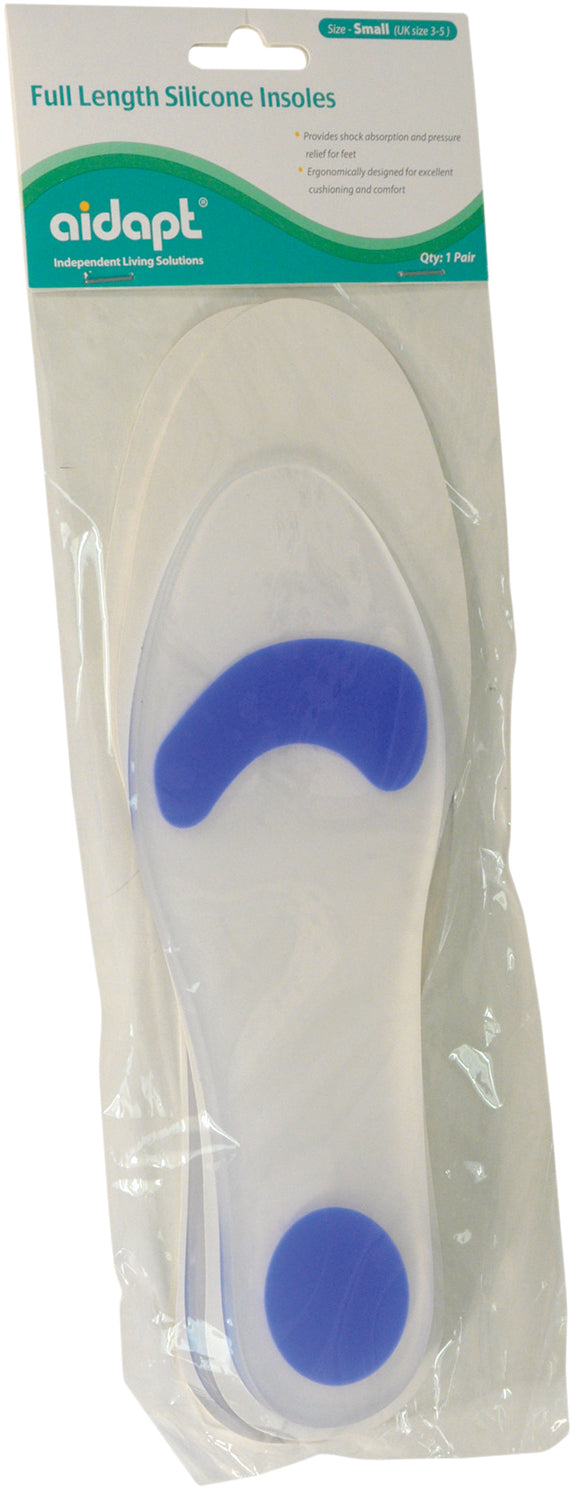 Full Length Medical Grade Silicone Insoles (Pair) - VM949AA