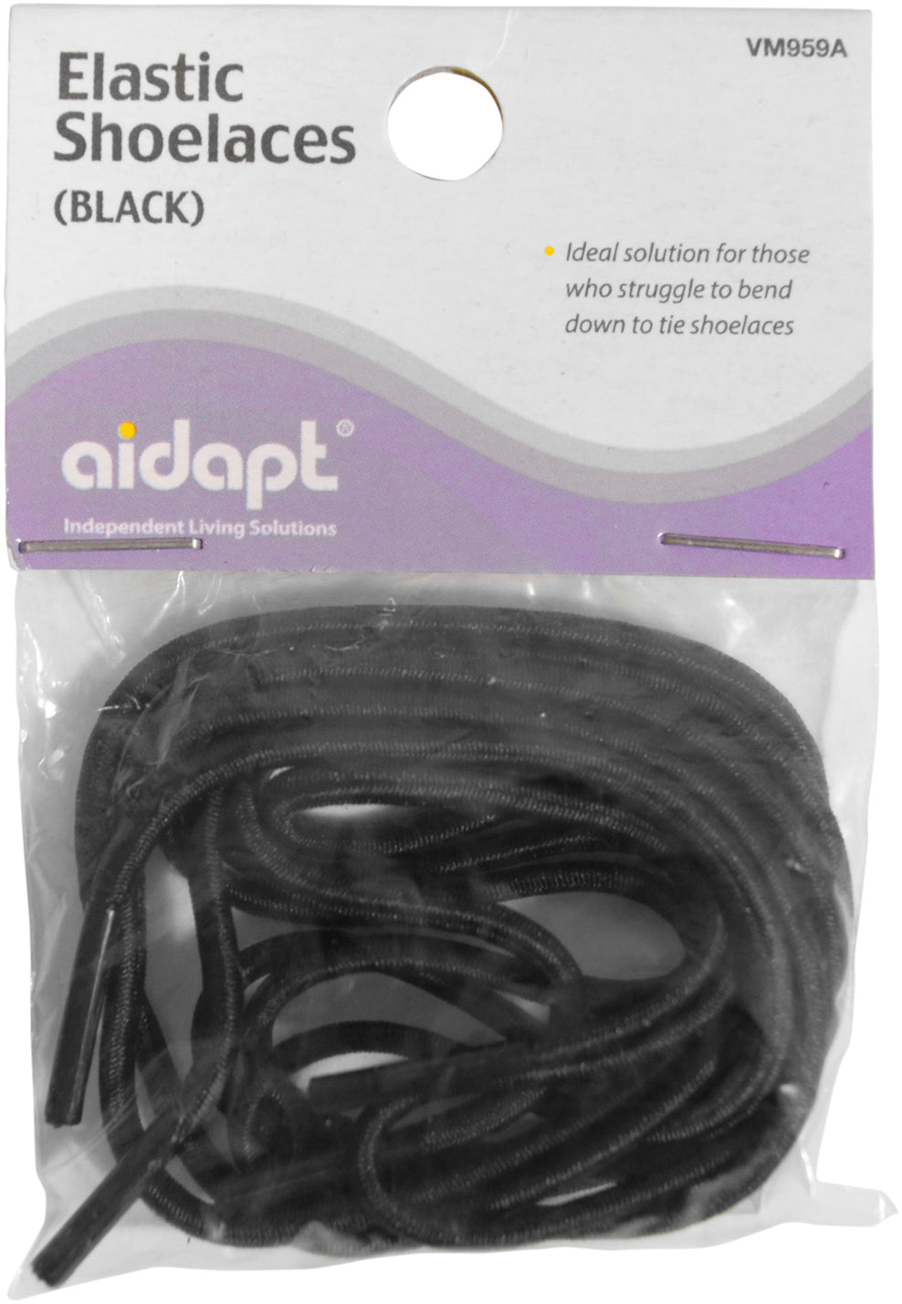 Elastic Shoelaces (Black) - VM959A