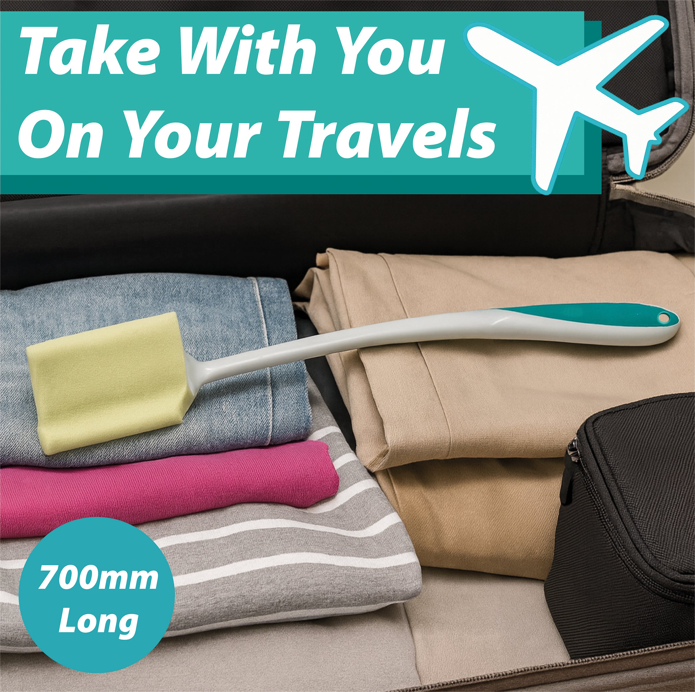 Long Handled Toe Cleaner with Large Sponge - VM971EA