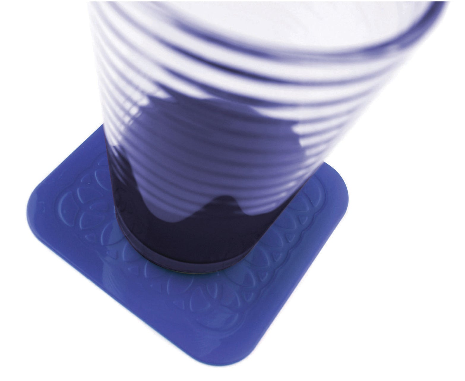 Tenura Anti Slip Silicone Rubber Square Coaster (Pack of 4) - VM989B