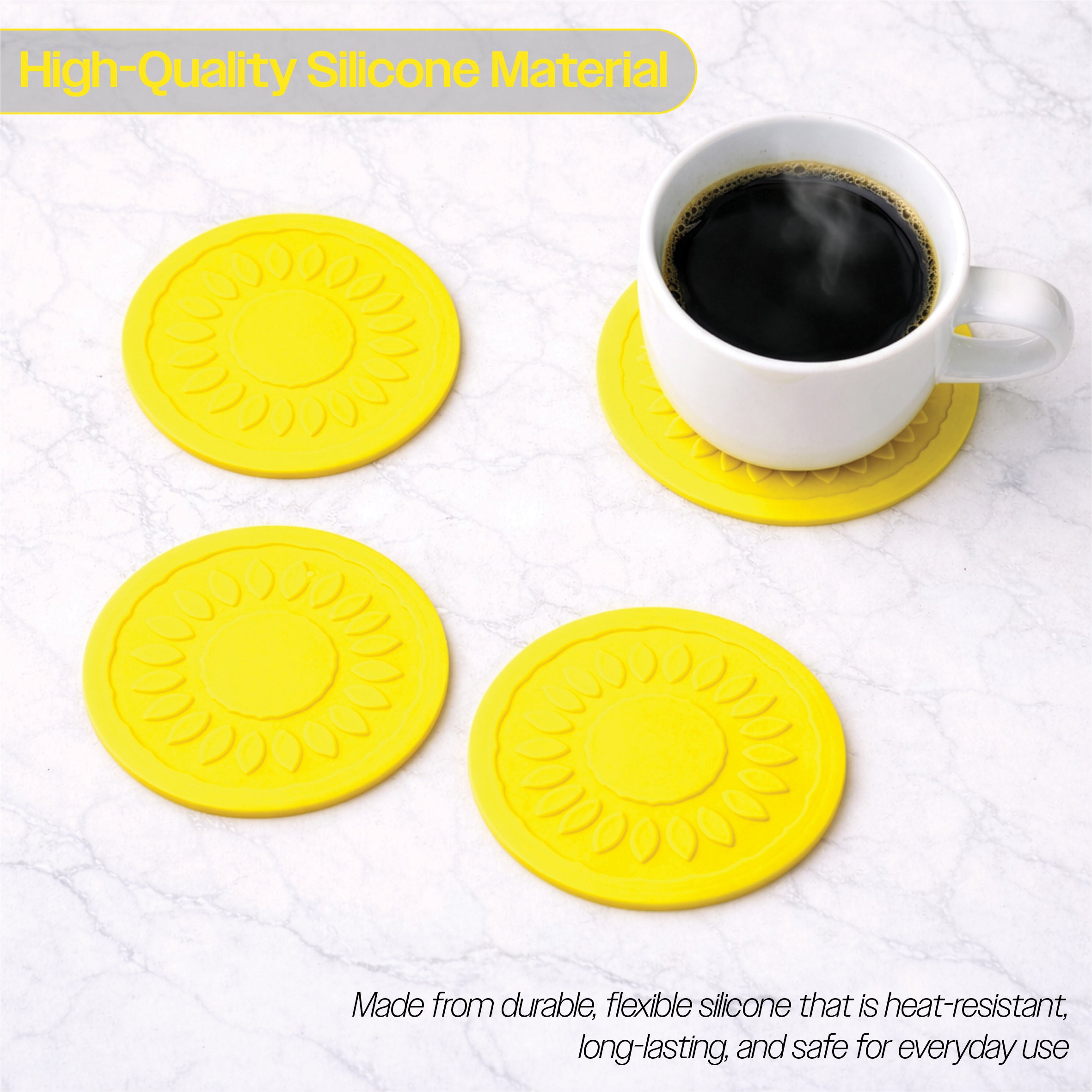 Non Slip Silicone Coaster - VM989BY
