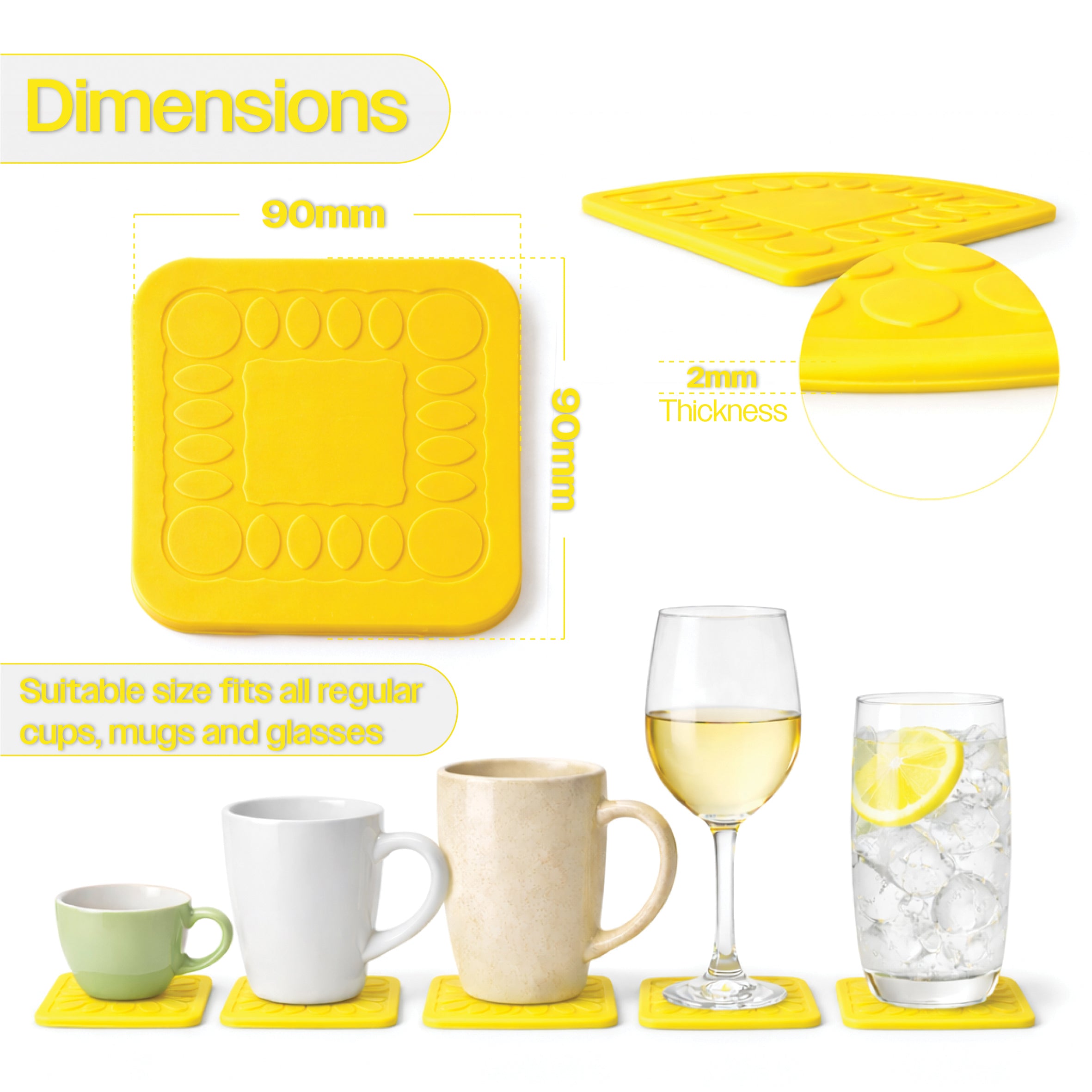 Non Slip Silicone Coaster - VM989CY