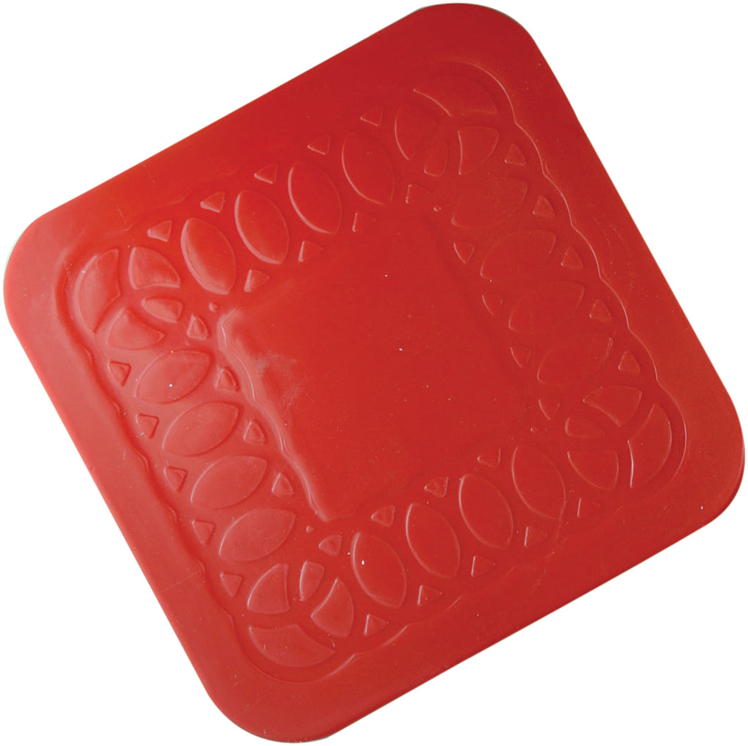 Tenura Anti Slip Silicone Rubber Square Coaster (Pack of 4) - VM989R