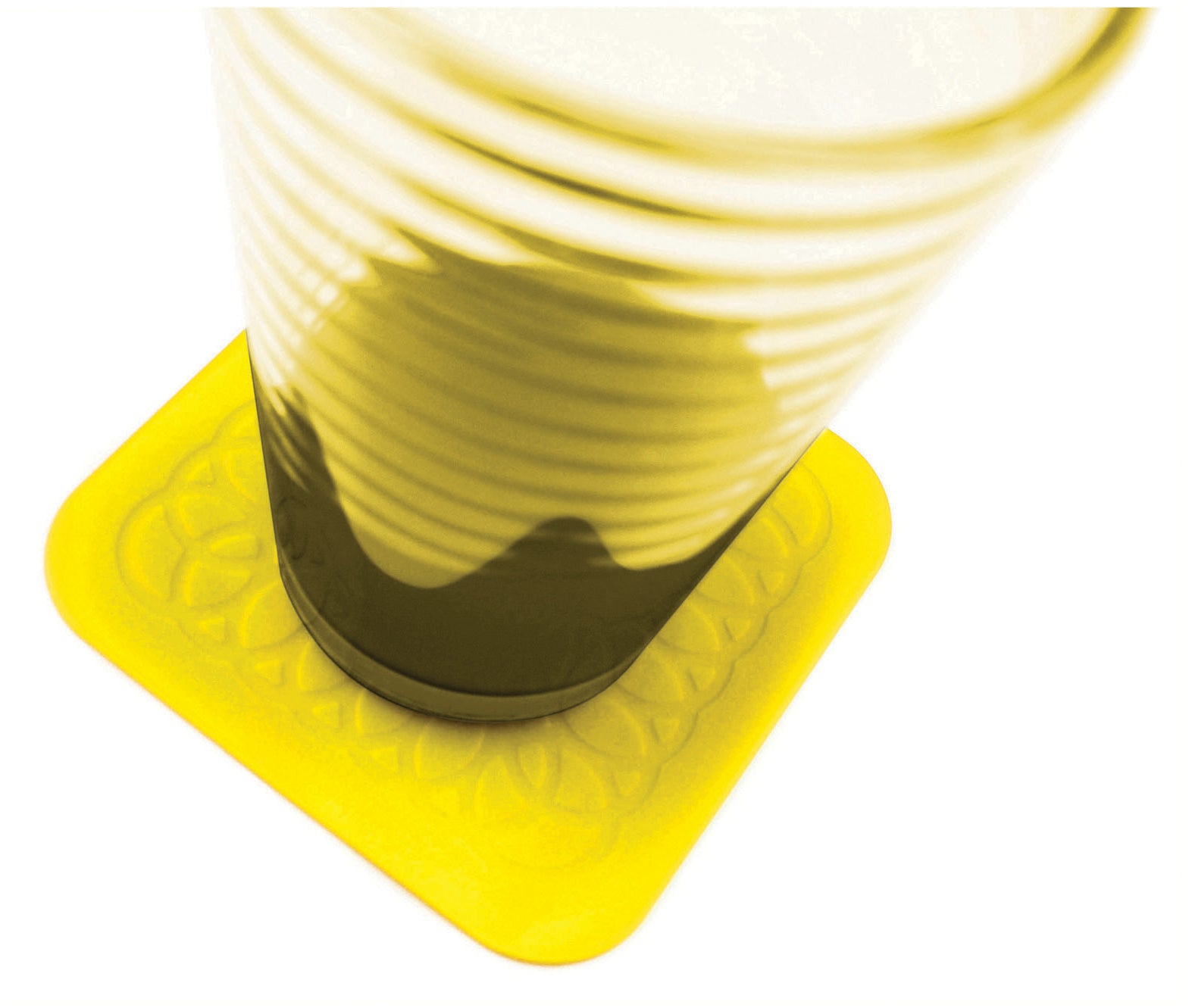 Tenura Anti Slip Silicone Rubber Square Coaster (Pack of 4) - VM989Y