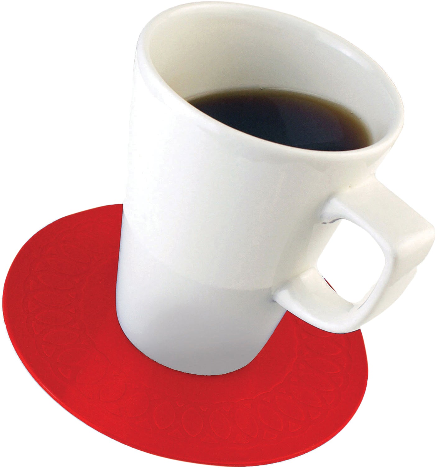 Tenura Silicone Rubber Anti Slip Circular Mat/Coaster 14 cm - VM990R