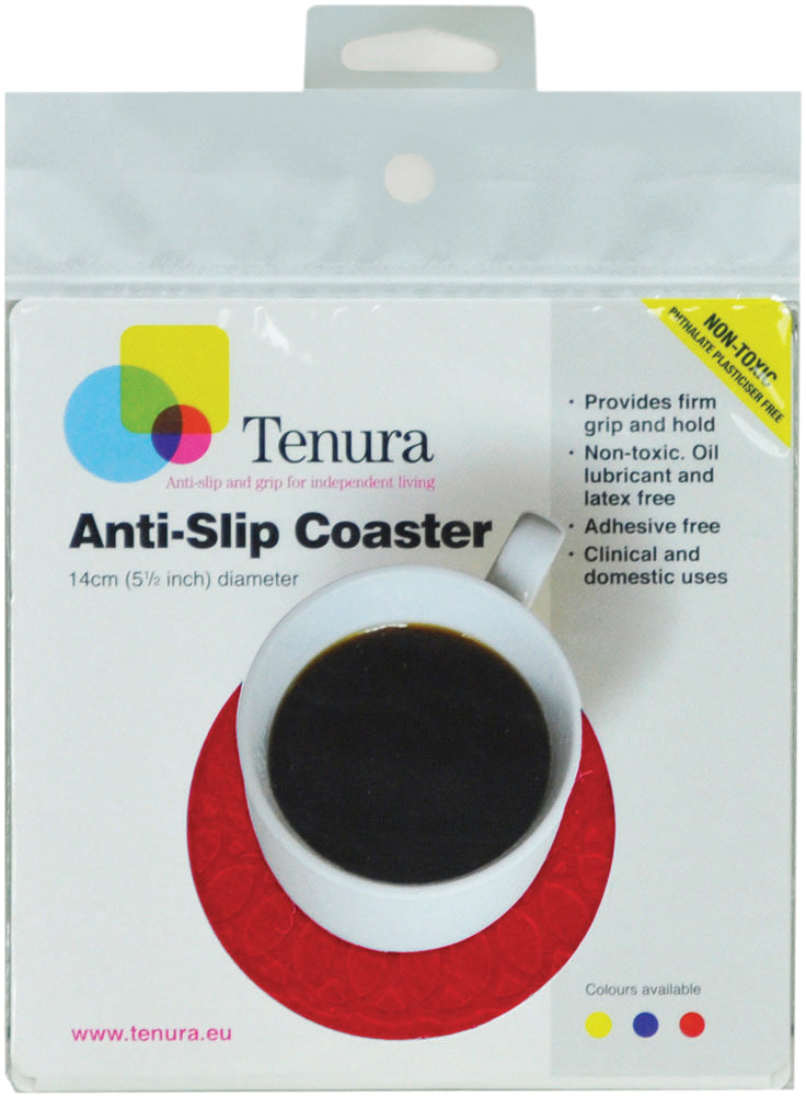 Tenura Silicone Rubber Anti Slip Circular Mat/Coaster 14 cm - VM990R