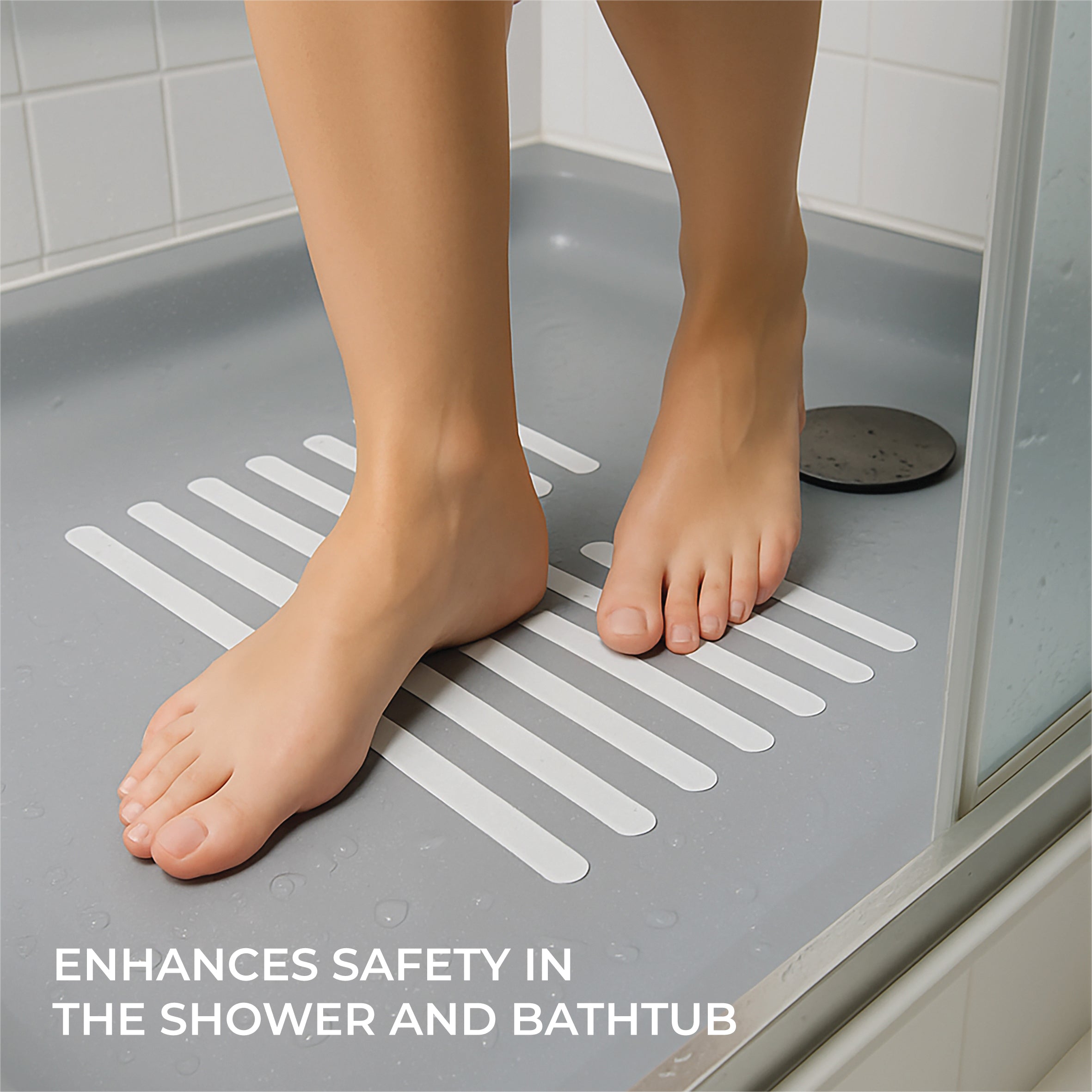 Non-Slip Safety Strips White 20pcs - VM995BA