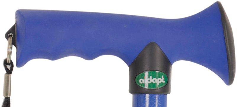 Folding Rubber Handled Walking Stick - VP155SC