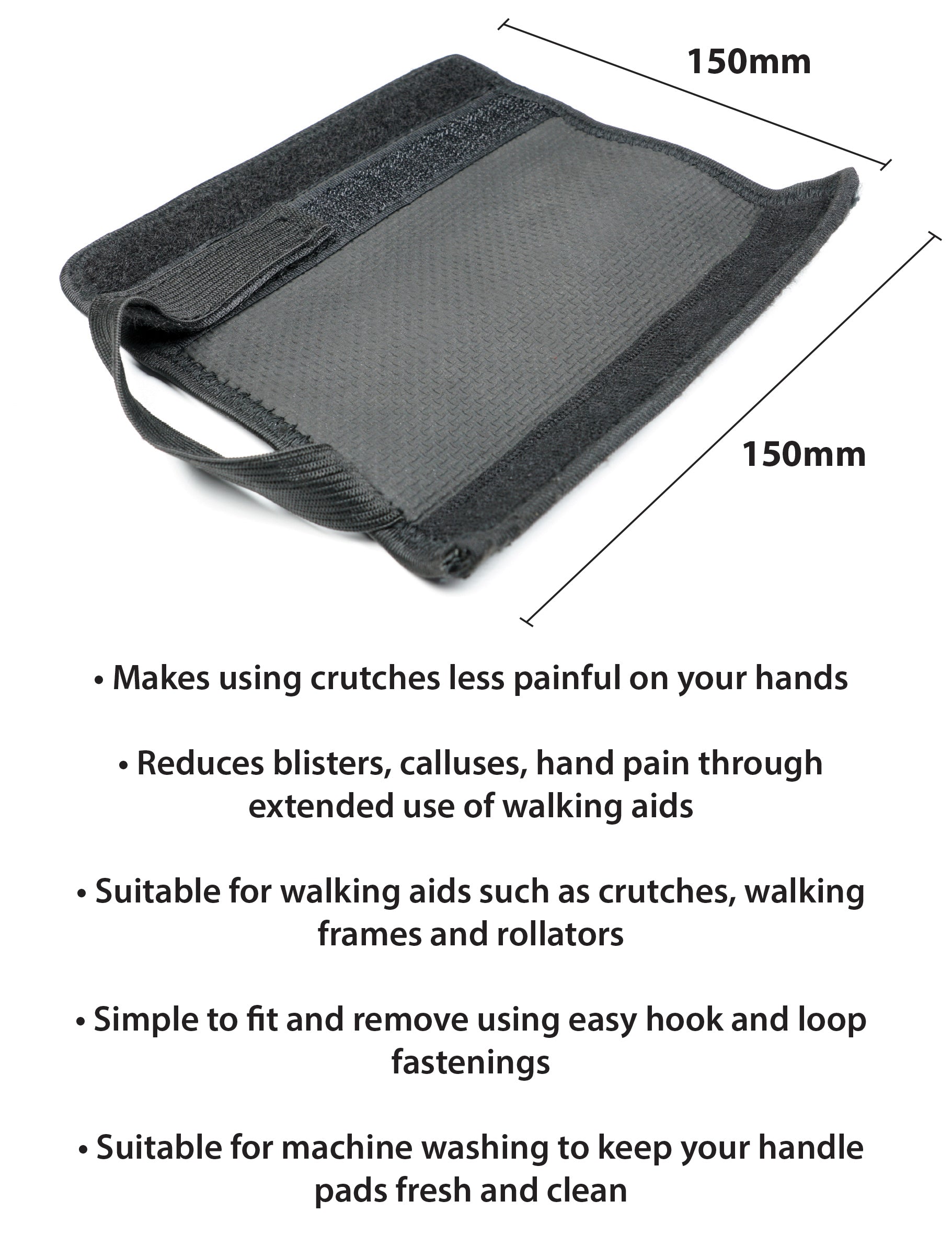 Crutch Handle Pads (Pair) - VP159B